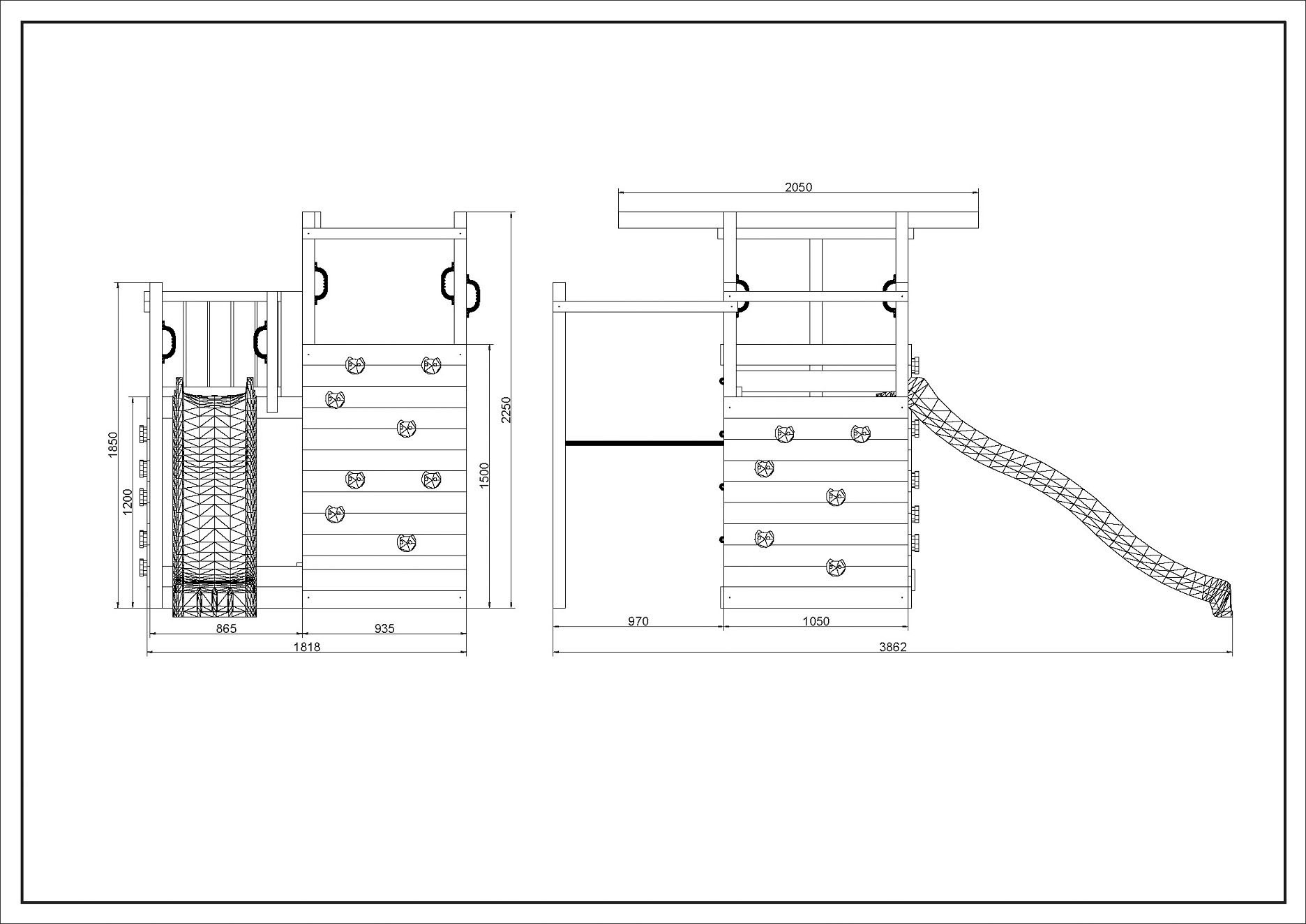 FUNGOO Spielturm »Climbing Star2« mit Schaukel & Rutsche, Klettererweiterung, FSC® - schützt Wald