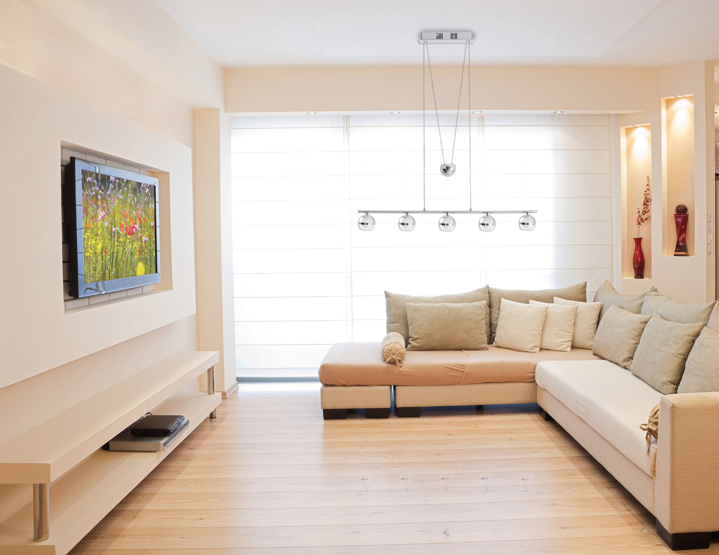 näve LED Pendelleuchte »Sphere« LED-Board 1 Stk. Warmweiß 5x each 6 LED`s t günstig online kaufen