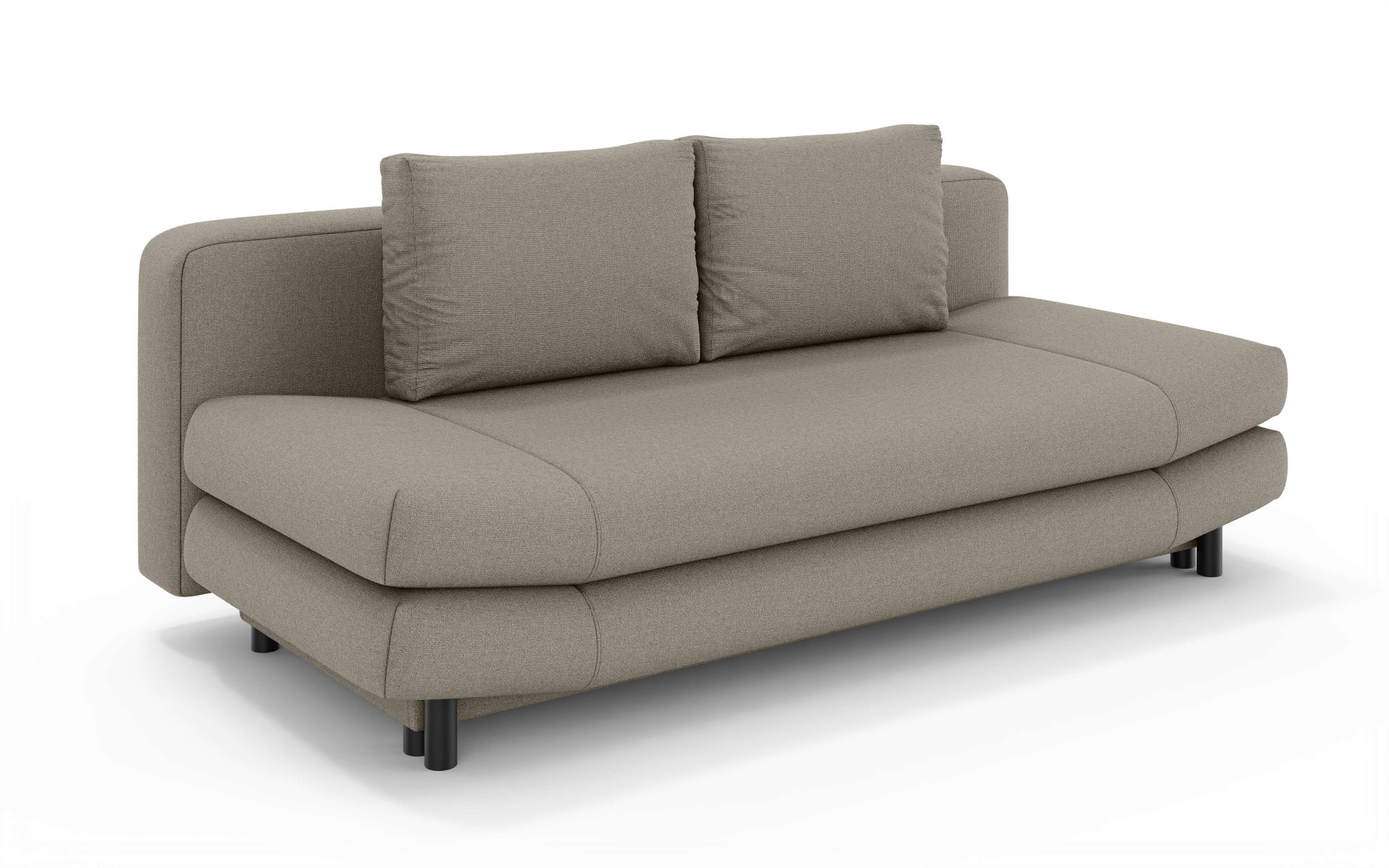 Home affaire 3-Sitzer »LENNARA Schlafsofa mit Bettkasten, Maße B/T/H: 209/96/86 cm« Sofa mit Wellenunterfederung, hoher Sitzkomfort