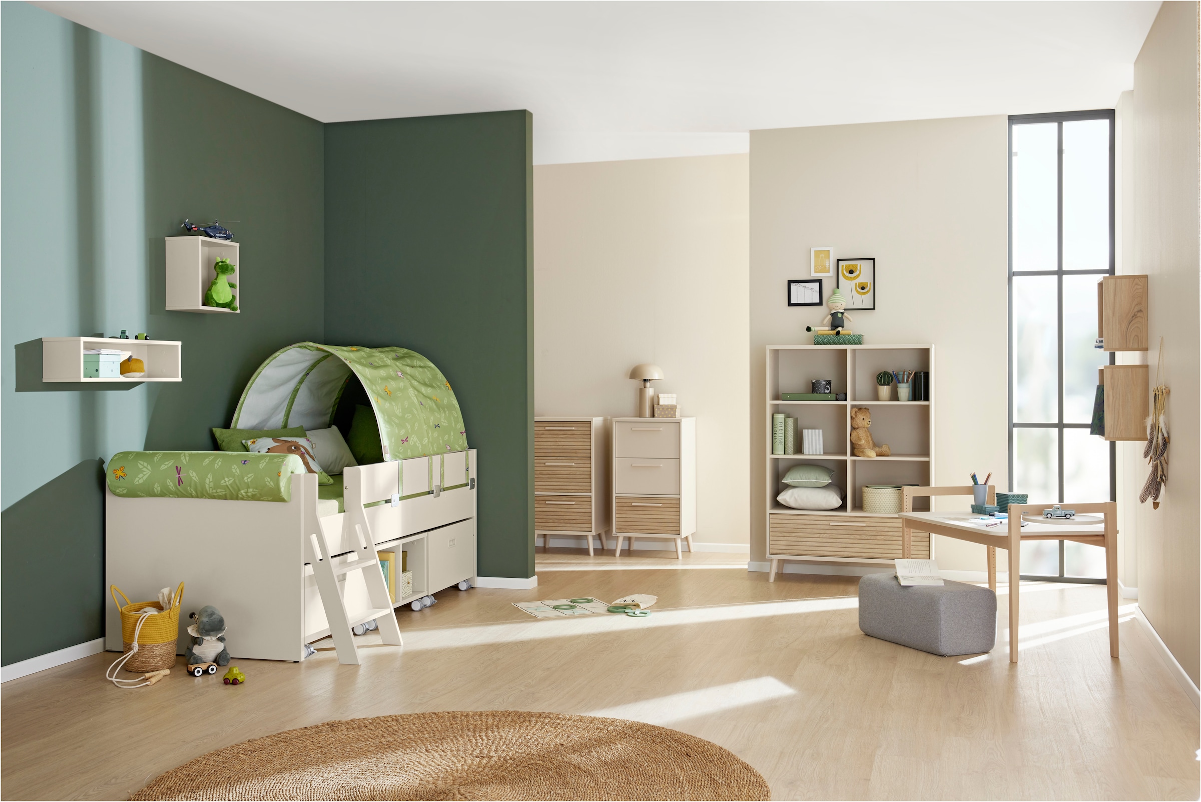 PAIDI Standregal »EEFJE in Beige, 6 offene Fächer und Schublade mit Soft-Cl günstig online kaufen