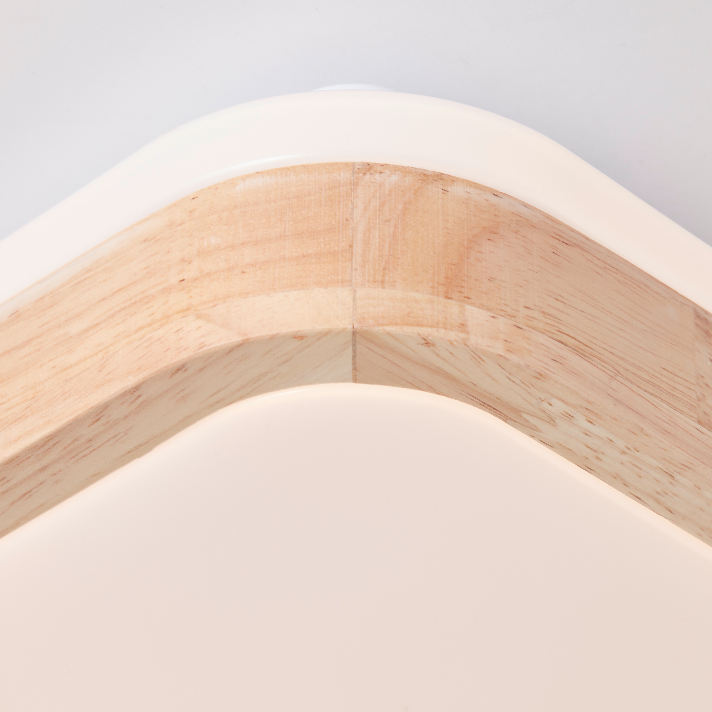 Brilliant LED Deckenleuchte »Tumeo«, 40 x 40 cm, 2400 lm, Metall/Holz, holz hell/weiß