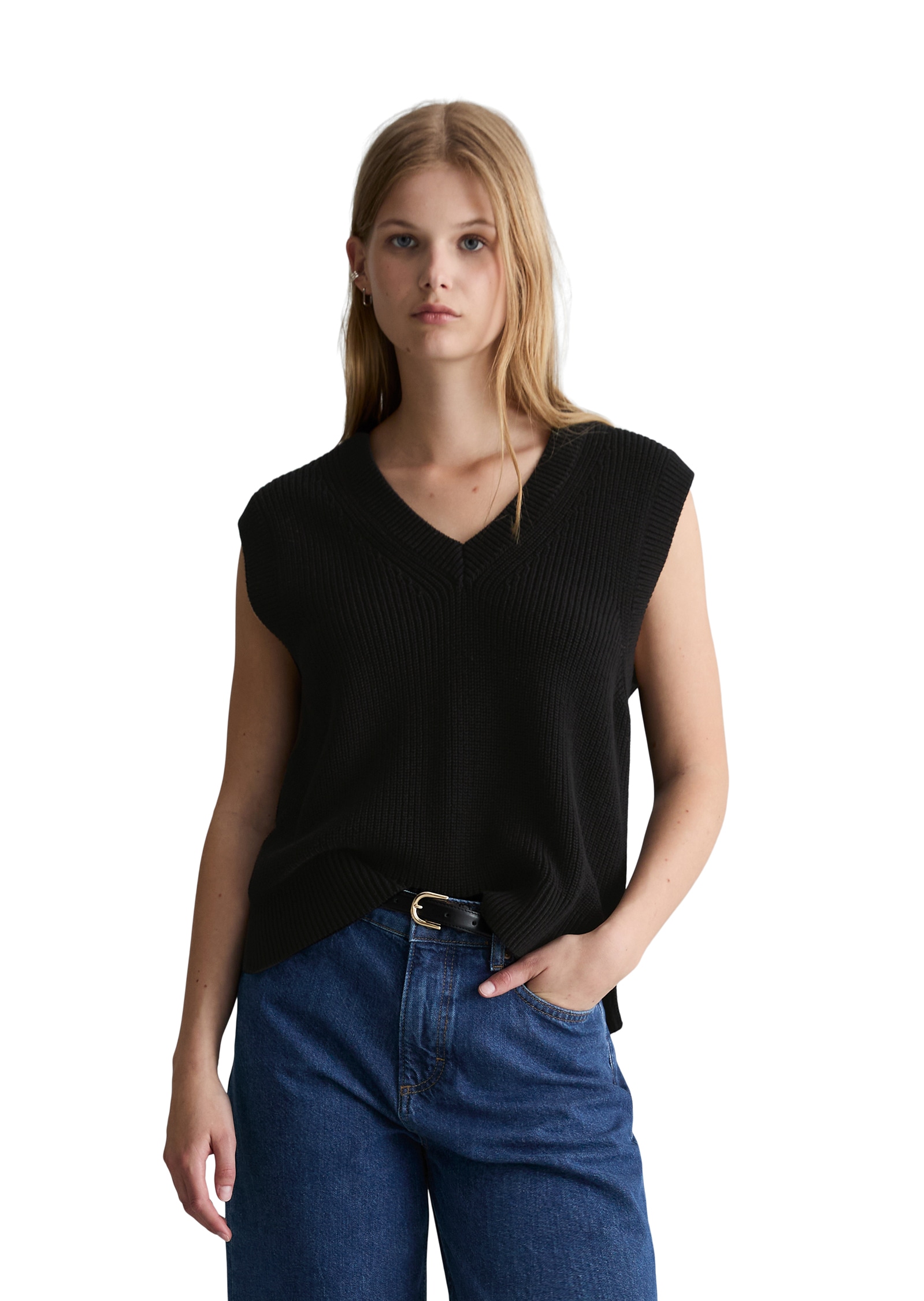 Marc O'Polo DENIM Pullunder »regular aus reiner Bio-Baumwolle«