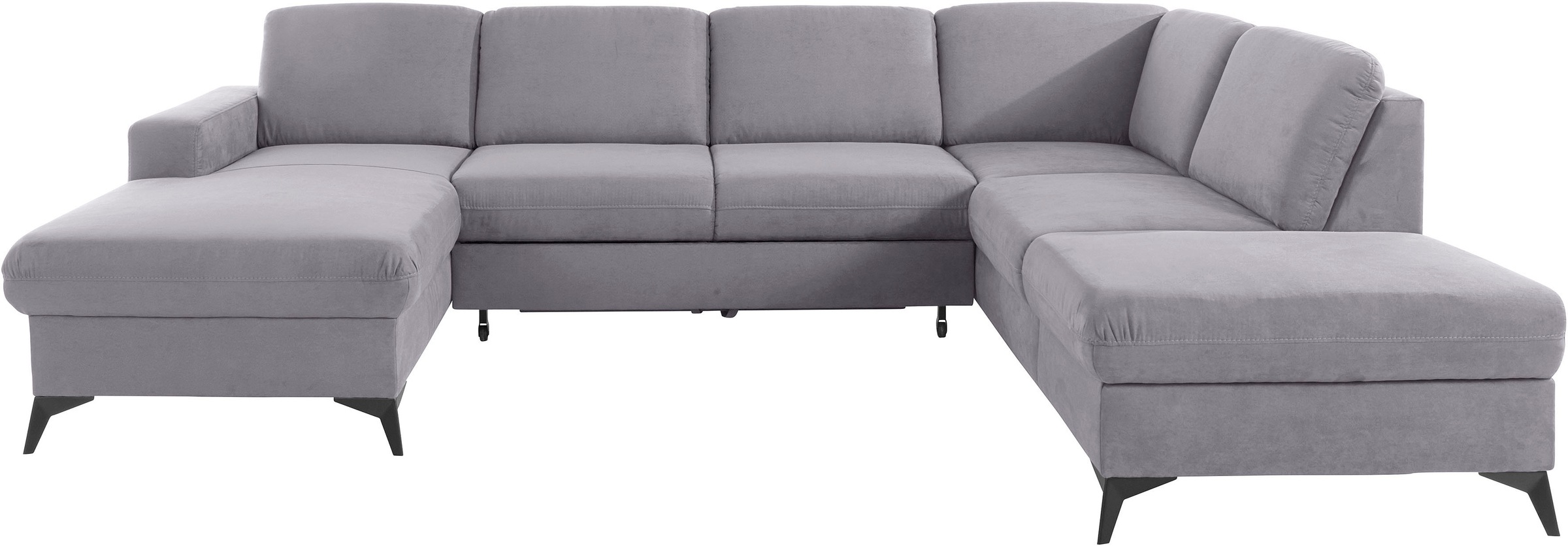 Places of Style Wohnlandschaft »Lolland U-Form«, Wahlweise mit Bettfunktion und Stauraum, auch mit abwischbarem Bezug