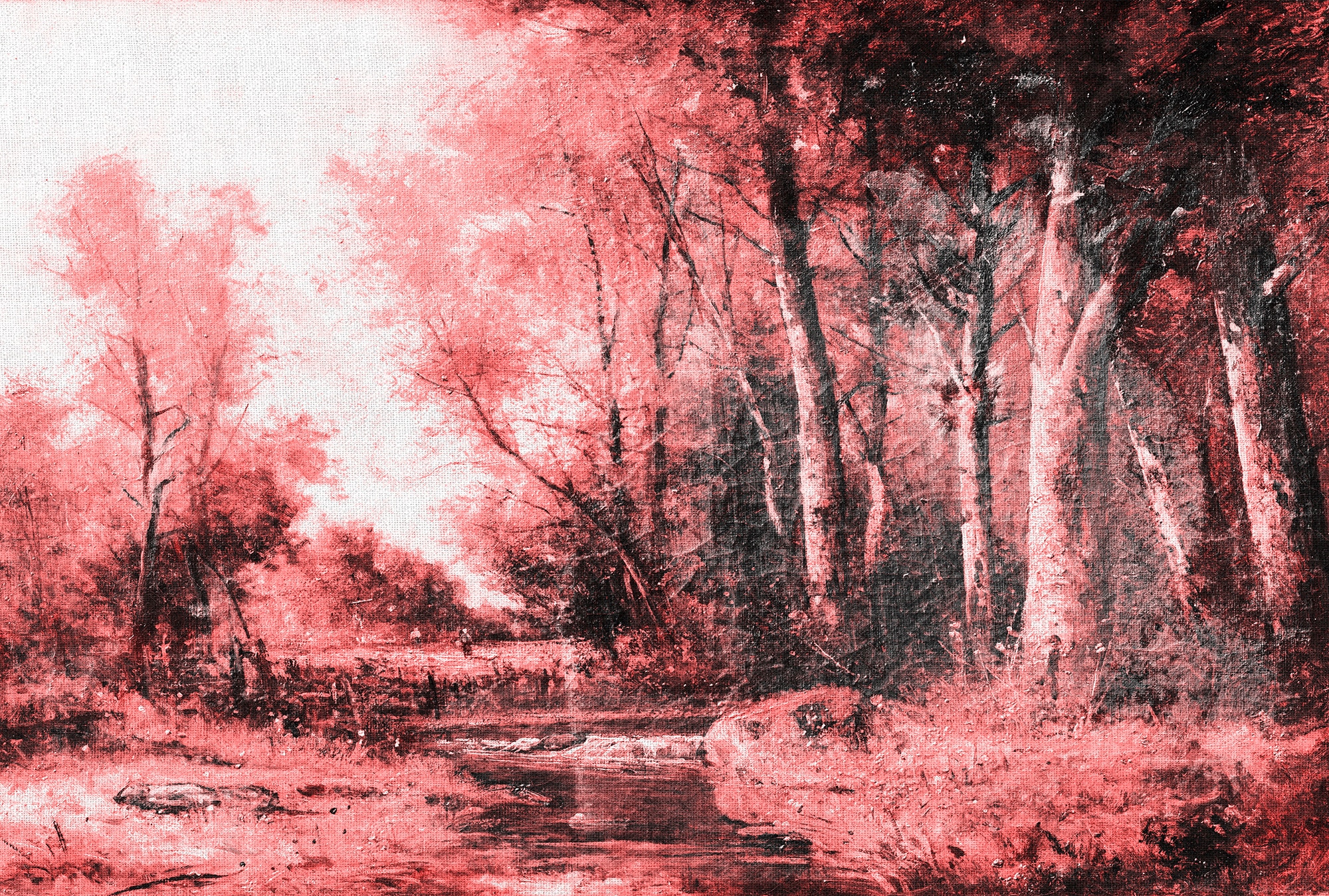 Architects Paper Fototapete »Atelier 47 Forest Painting 1« Wald glatt Vlies günstig online kaufen