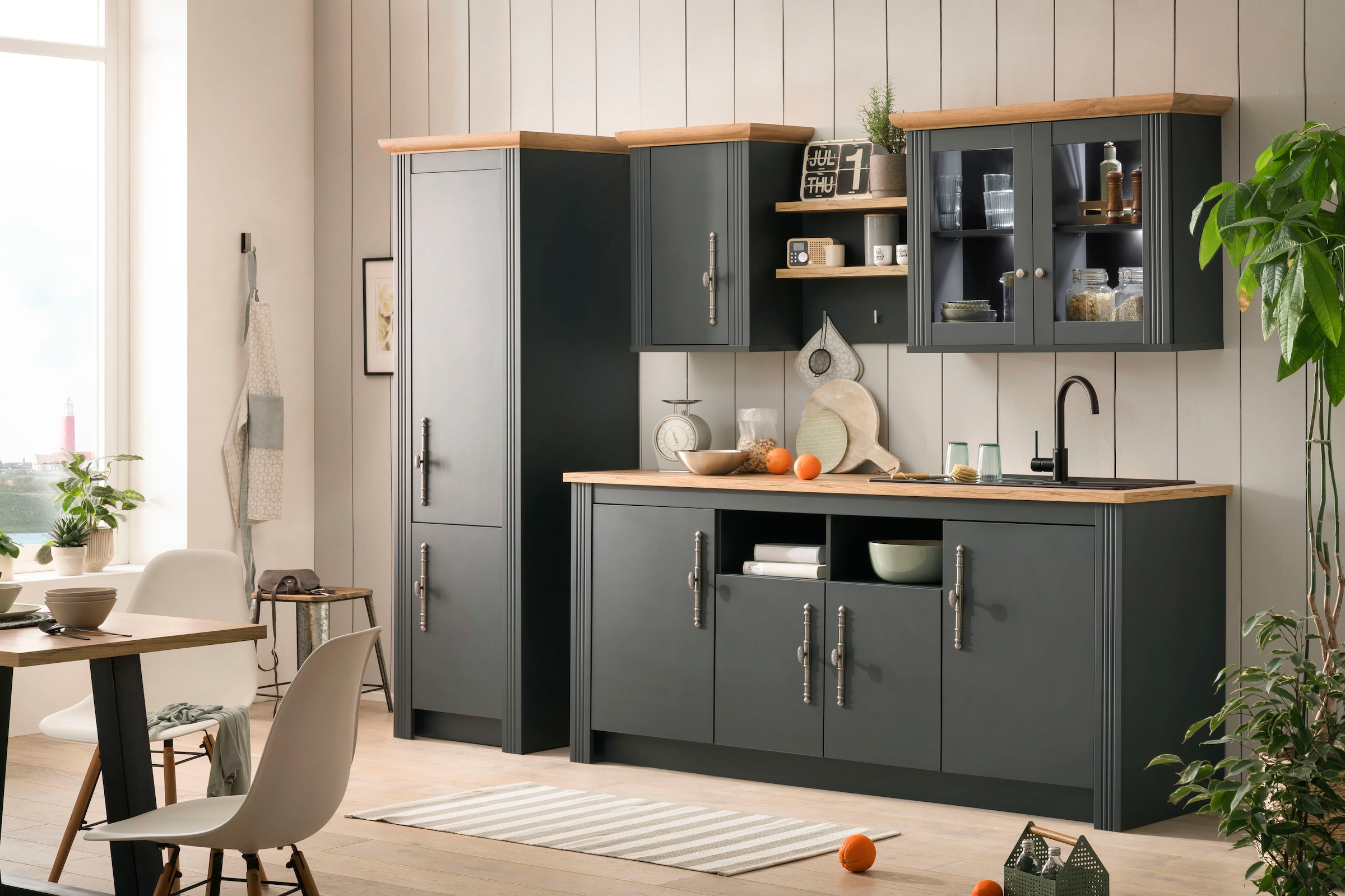 KOCHSTATION Hängeschrank »Westminster«, im romantischen Landhausstil, Breite 96 cm