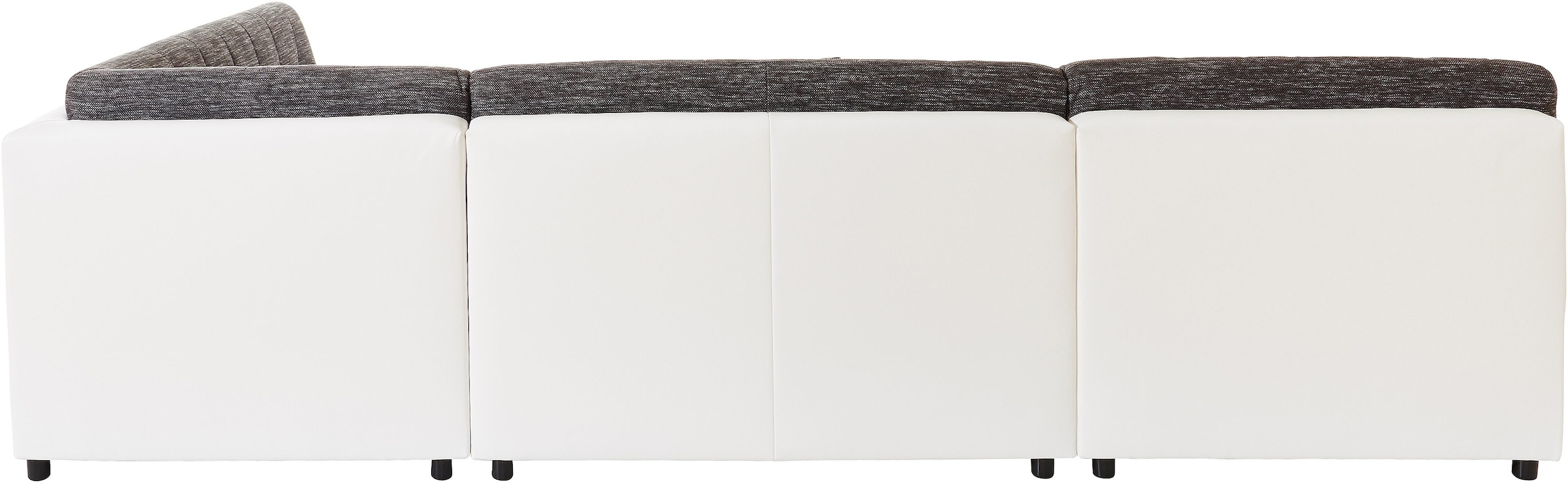 TRENDMANUFAKTUR Wohnlandschaft »Reggae modern und bequem, aktueller Materialmix, U-Form«, inkl. verstellbare Armlehne, wahlweise mit Bettfunktion