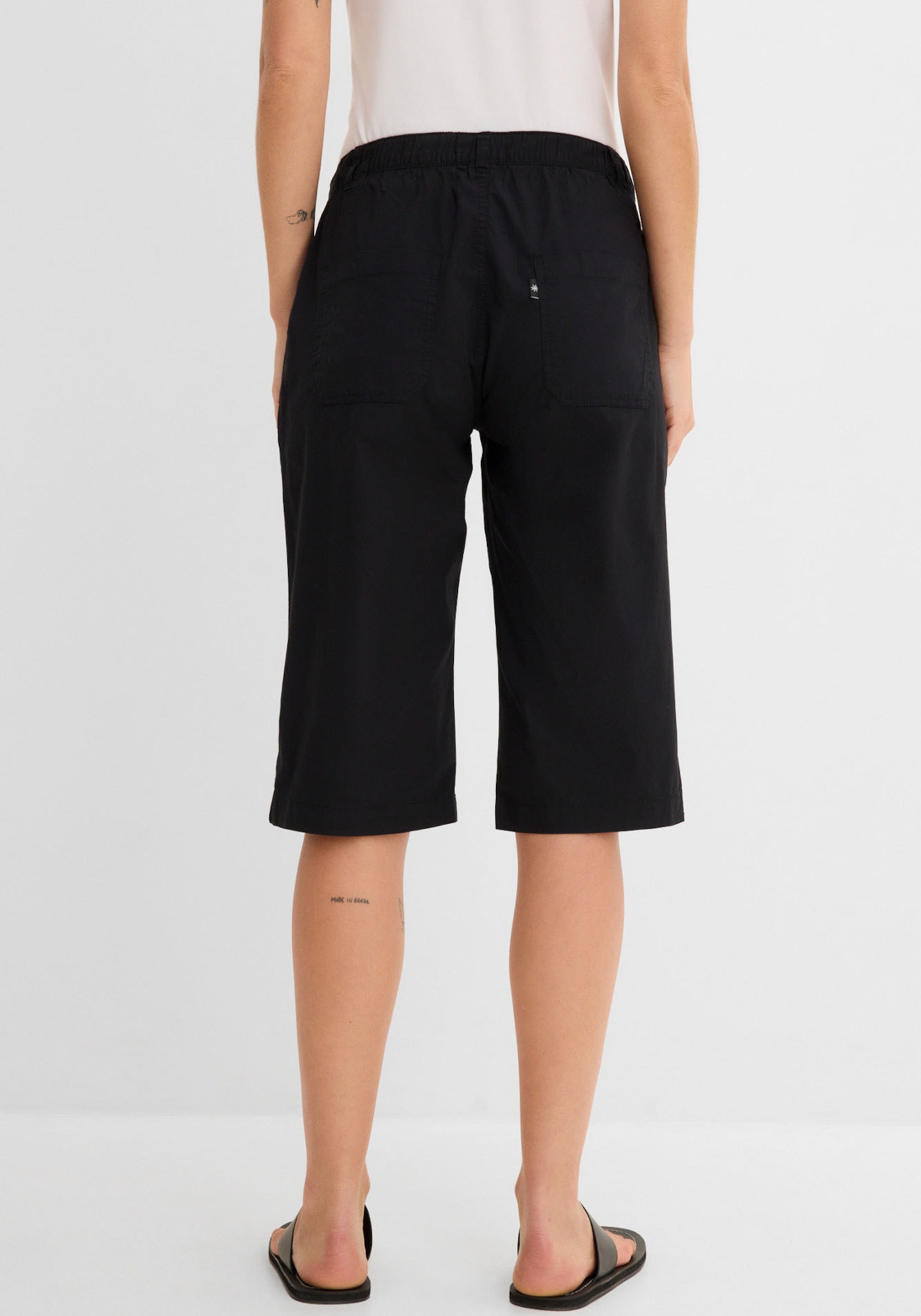 bonprix Longbermudas  aus Baumwolle mit Elasthan, Regular Fit, mit Komfortbund