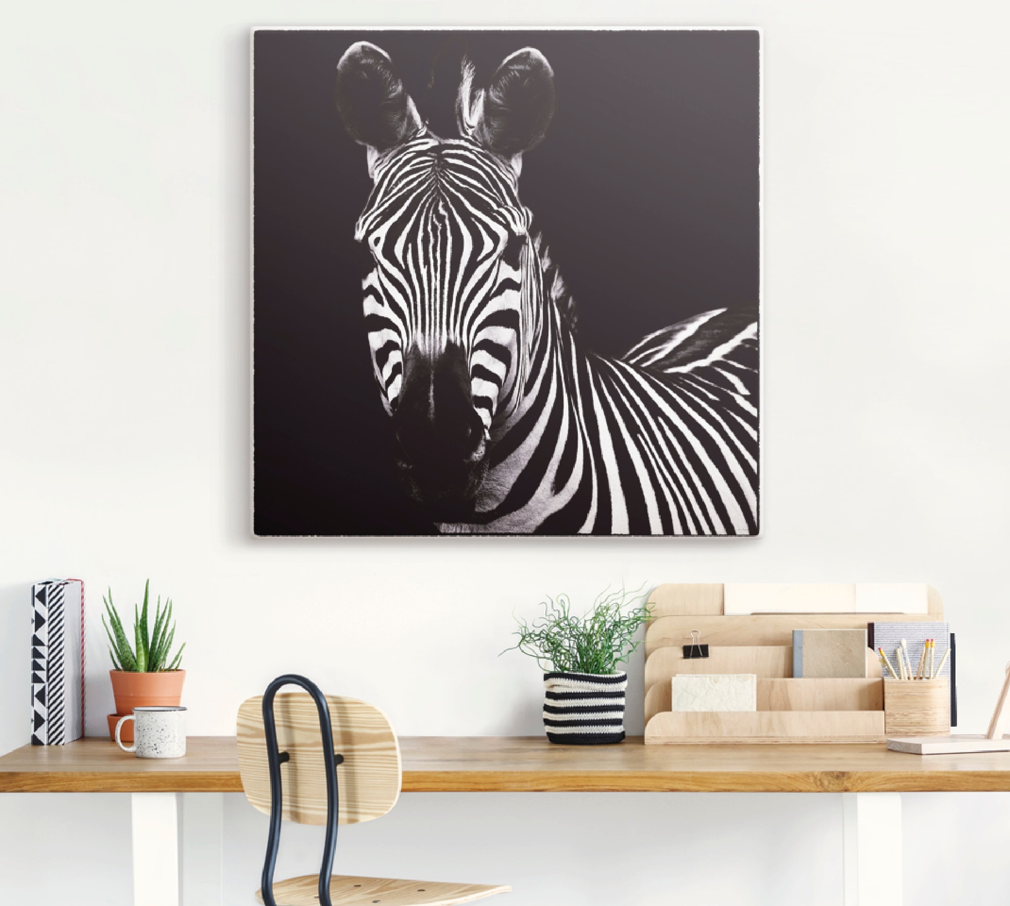 Artland Wandbild »Zebra II«, Wildtiere, (1 St.), als Leinwandbild, Wandaufk günstig online kaufen