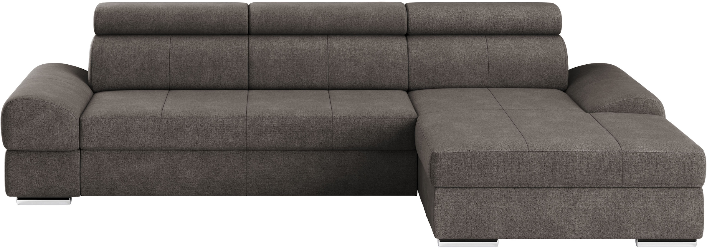 sit&more Ecksofa »Broadway L-Form«, inklusive Kopfteilverstellung, wahlweise mit Bettfunktion