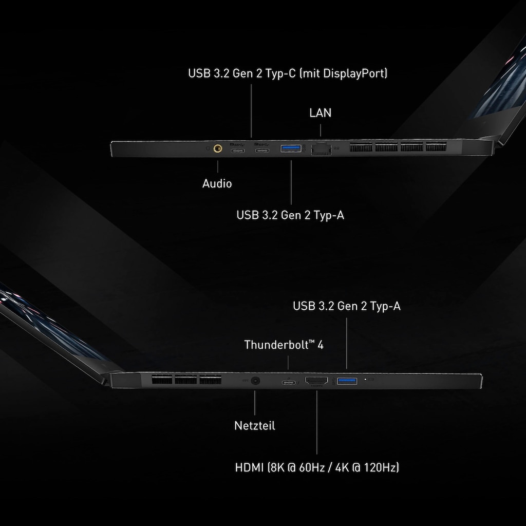 MSI Gaming-Notebook »Stealth GS66 12UHS-091«, 39,6 cm, / 15,6 Zoll, Intel, Core i9, GeForce RTX 3080 Ti, 2000 GB SSD