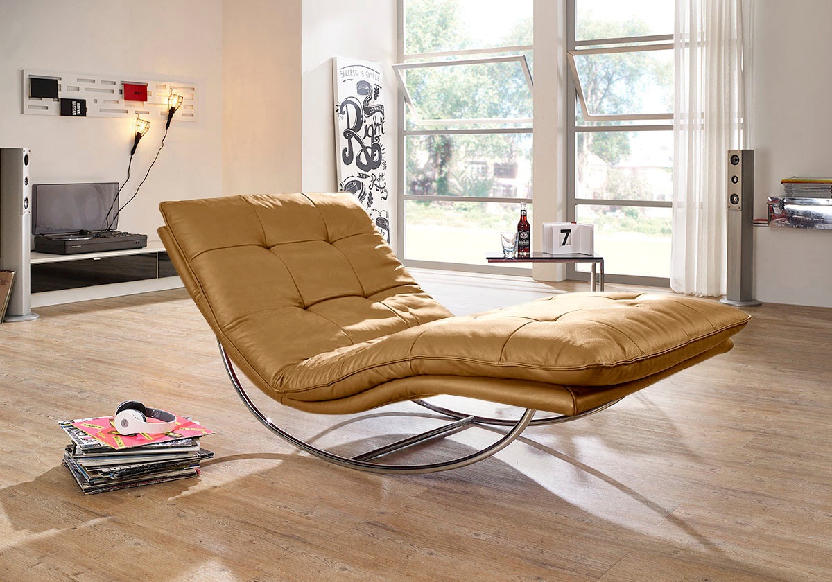 W.SCHILLIG Relaxliege "daily dreams" in Waffelkissen-Optik, Schaukelgestell günstig online kaufen