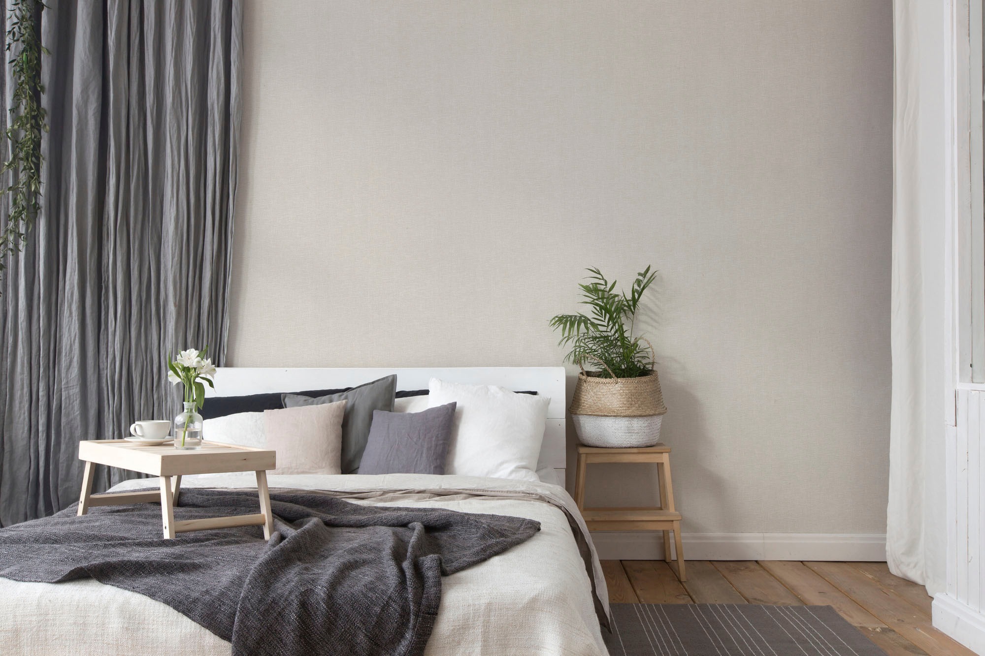 A.S. Création Vliestapete »Hygge«, unifarben-Leinenoptik-Flechtoptik, Tapete Gewebe Tapete Stoffoptik Tapeten Wohnzimmer Schlafzimmer Küche