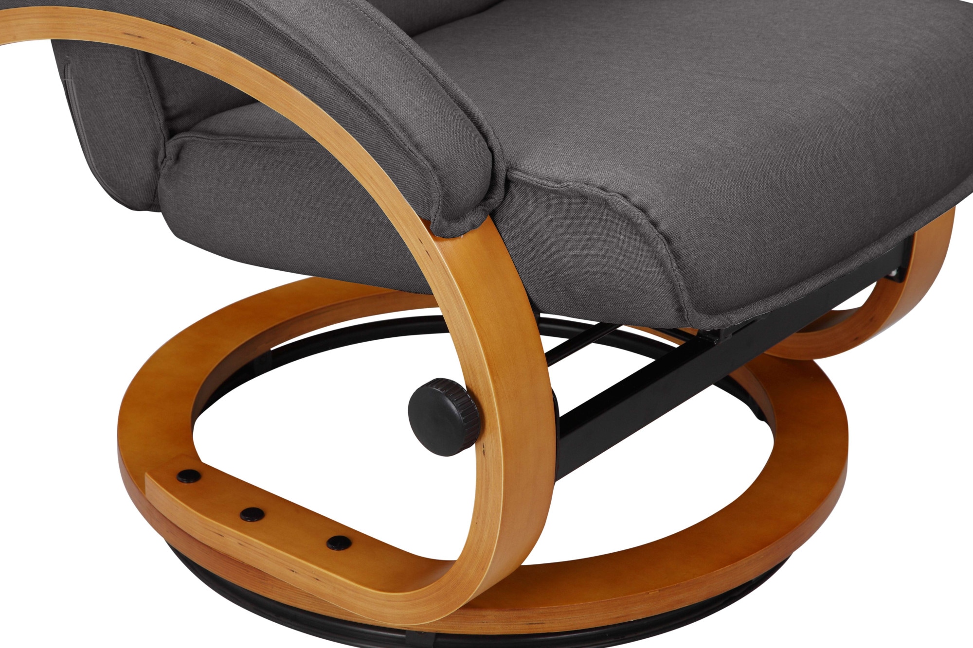 Home affaire Relaxsessel »Paris, TV-Sessel mit Hocker und manueller Liegefunktion«, (Set, 2 St., bestehend aus Sessel und Hocker), Set (Sessel und Hocker), Dreh- und Kippfunktion
