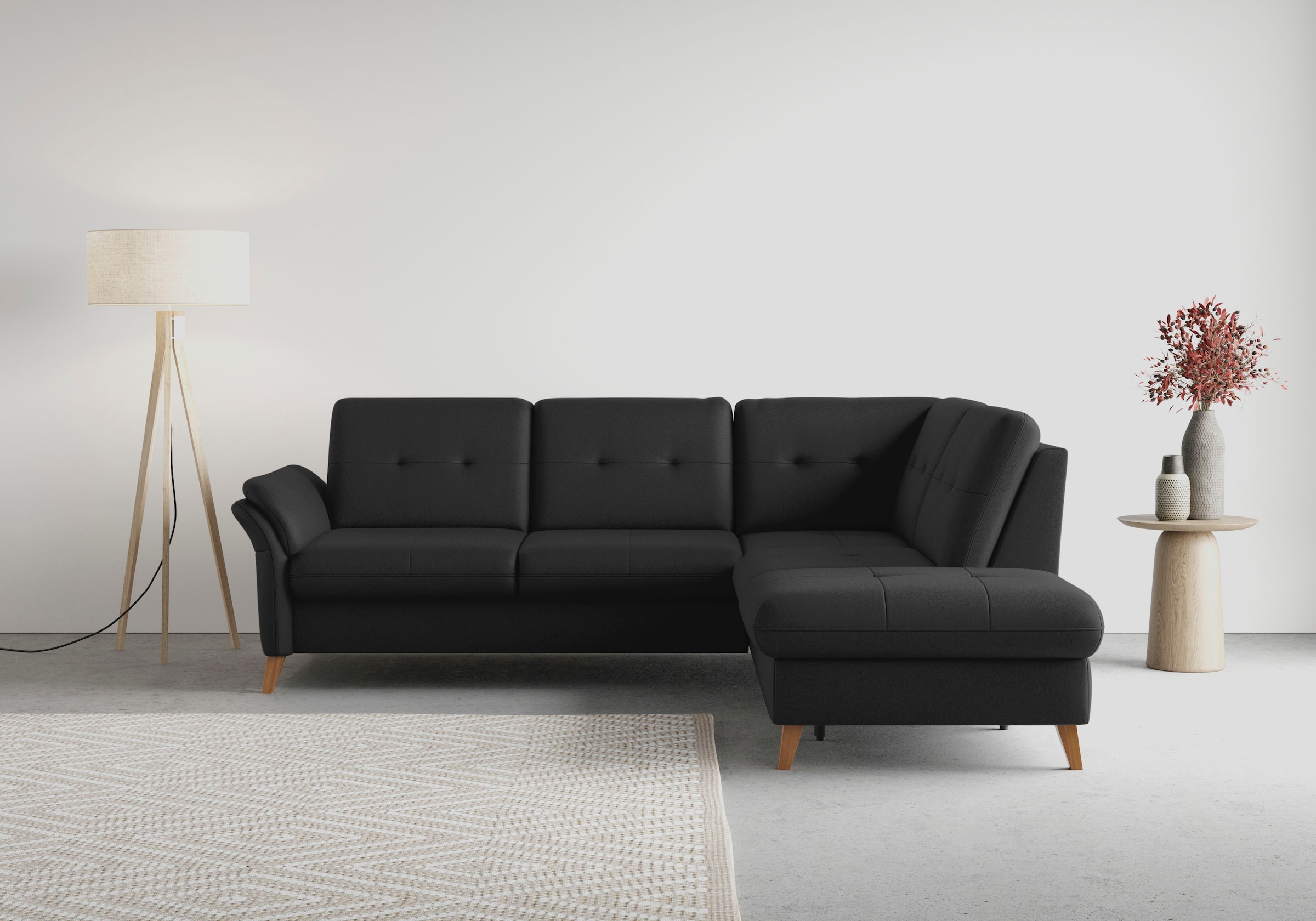 sit&more Ecksofa »Göteborg«, inkl. Sitztiefenverstellung, wahlweise mit Bet günstig online kaufen