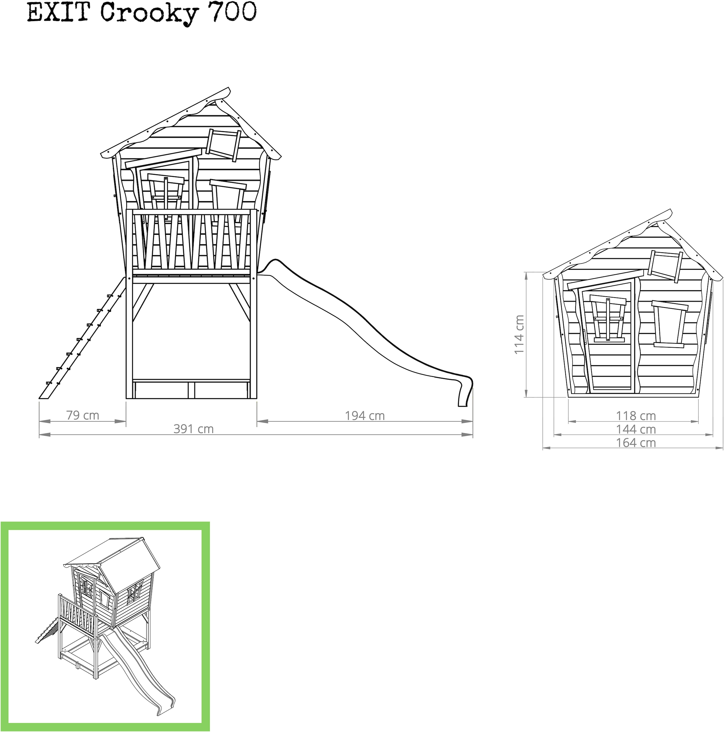 EXIT Spielhaus »Crooky 700«, FSC® - schützt Wald - weltweit
