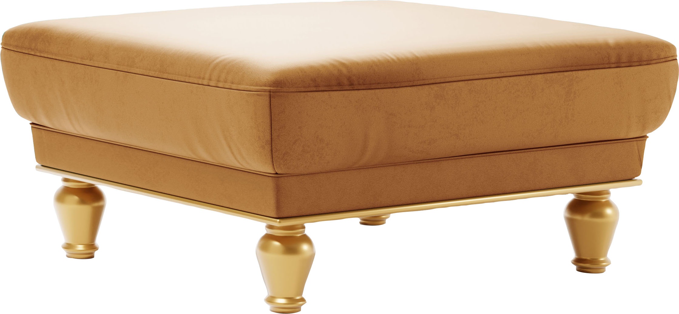 sit&more Polsterhocker "Orient 5" goldfarbene Füße günstig online kaufen