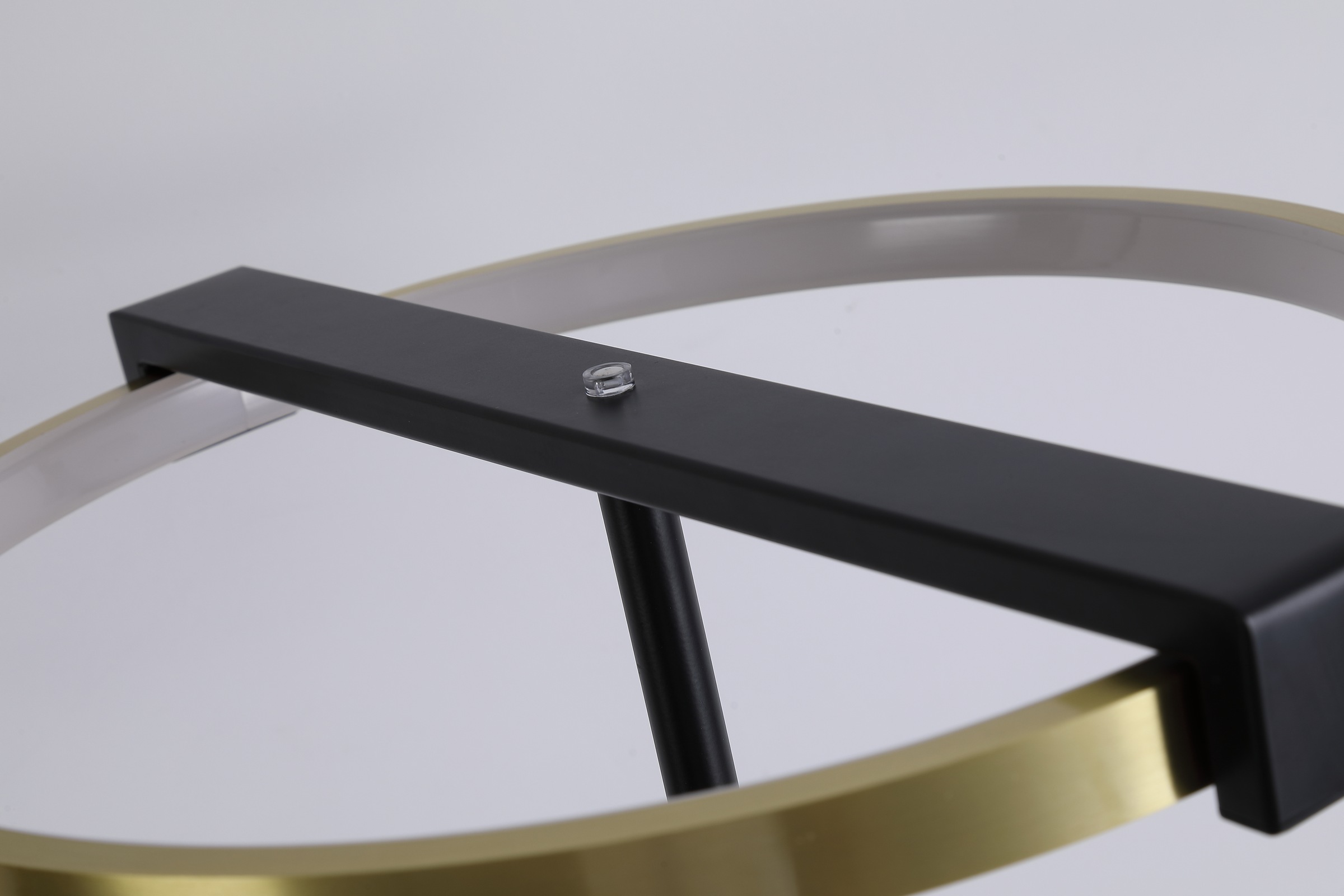 Searchlight Stehlampe »Aerial LED Floor Lamp, Gold and Black Metal« LED-Modul 1 Stk. Extra-Warmweiß