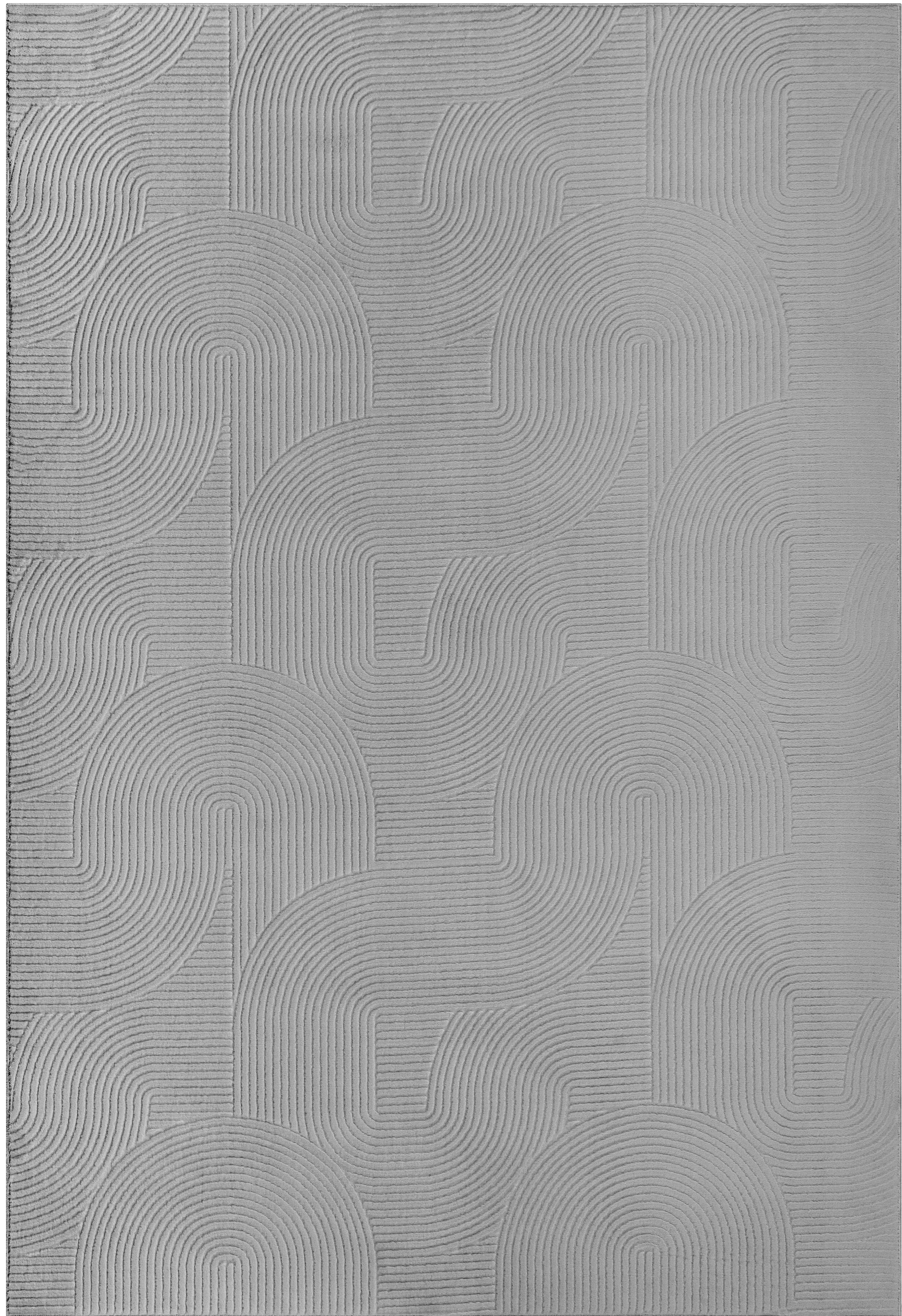 OTTO home Designteppich »Zoelle 3D Optik/Hoch-Tief Effekt« rechteckig 8 mm Höhe mit Anti-Rutsch-Rücken, angenehm weich, Teppich Wohnzimmer Boho Design