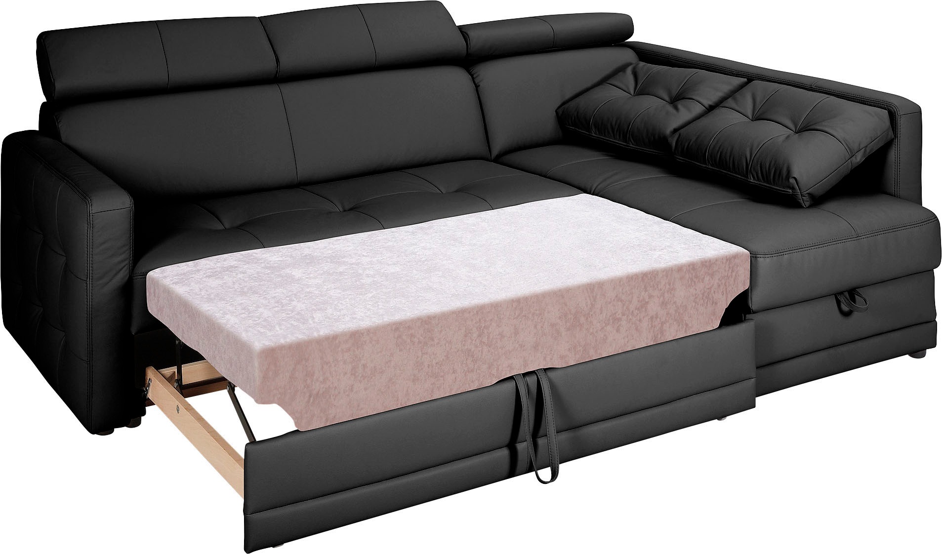 exxpo - sofa fashion Ecksofa »Arles, Federkern, zeitlos, Breite 225cm, L-Fo günstig online kaufen