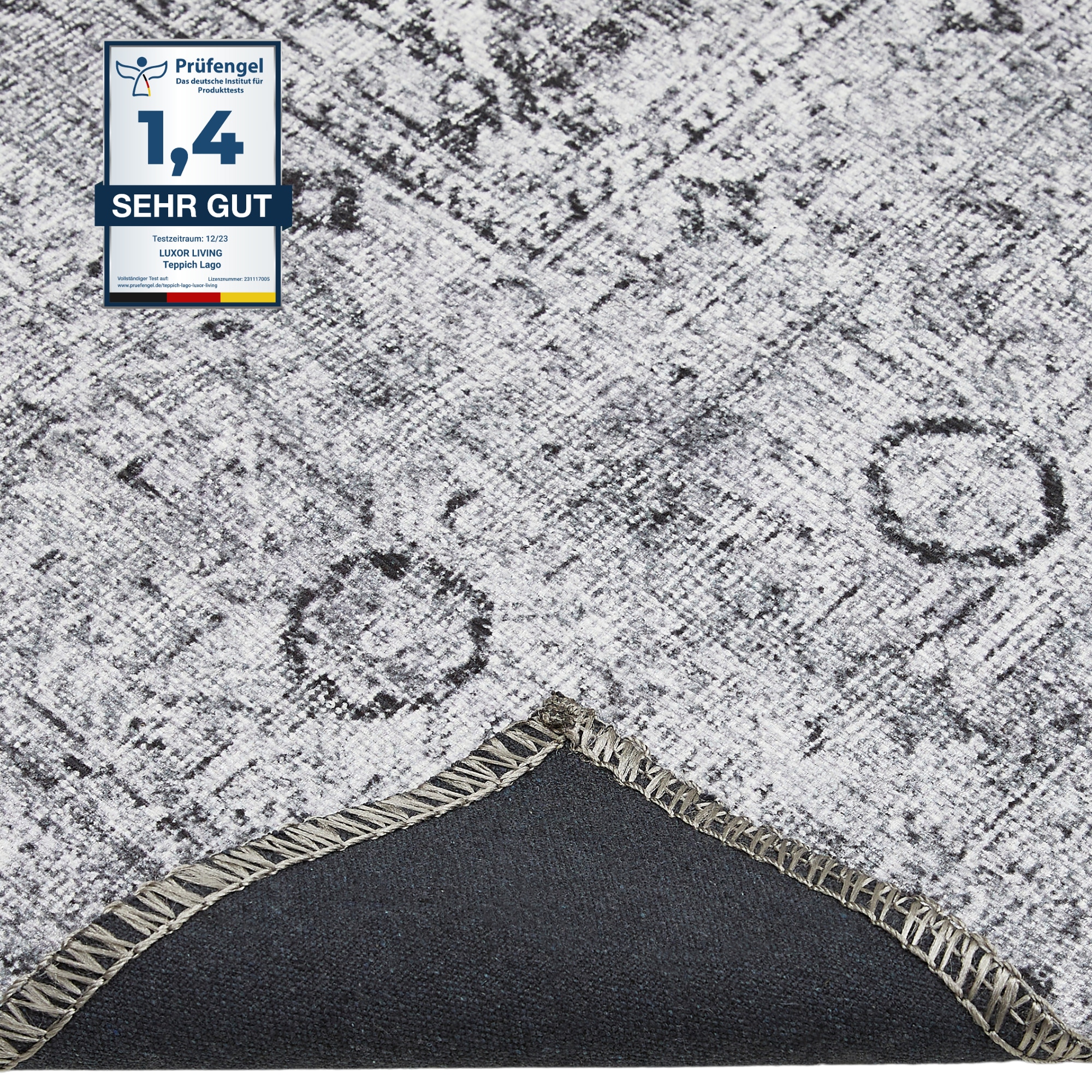 LUXOR living Teppich »Lago«, rechteckig, 6 mm Höhe, faltbarer Teppich, modernes Design, waschbar, In- und Outdoor geeignet