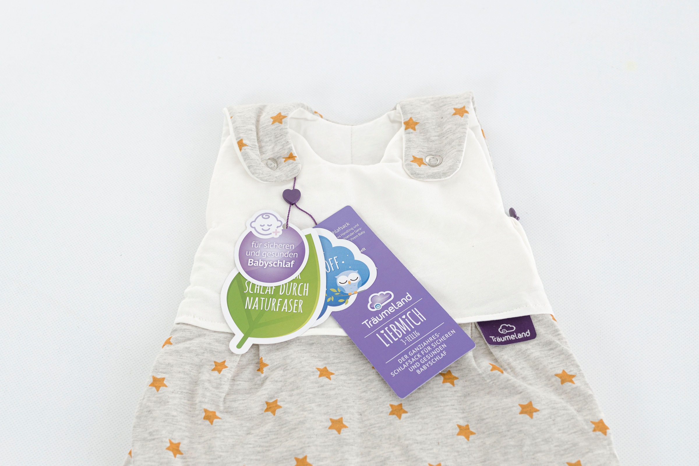 Träumeland Babyschlafsack »Außenschlafsack LIEBMICH, Design Sternentraum blau«, (1 tlg.)