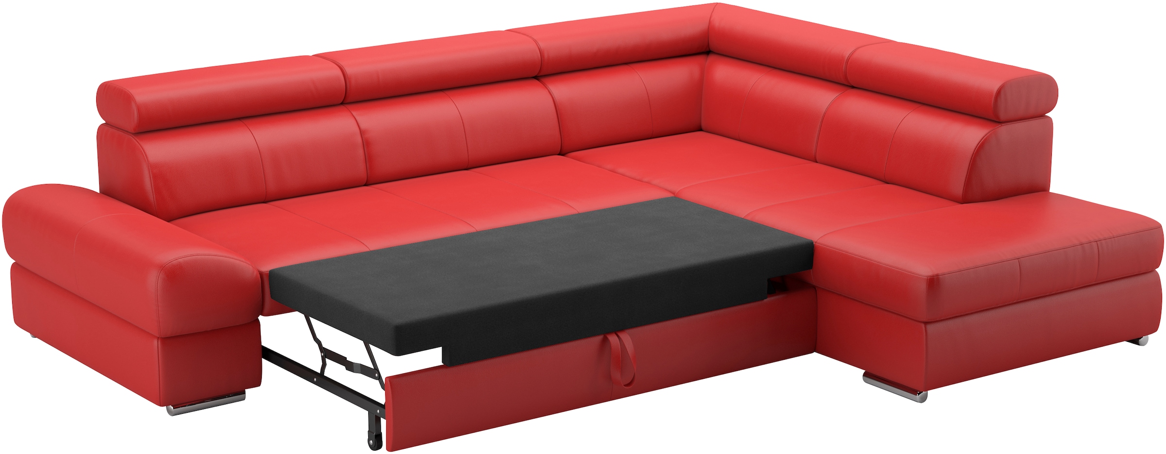 sit&more Ecksofa »Broadway L-Form«, mit verstellbaren Kopfteilen, wahlweise mit Bettfunktion