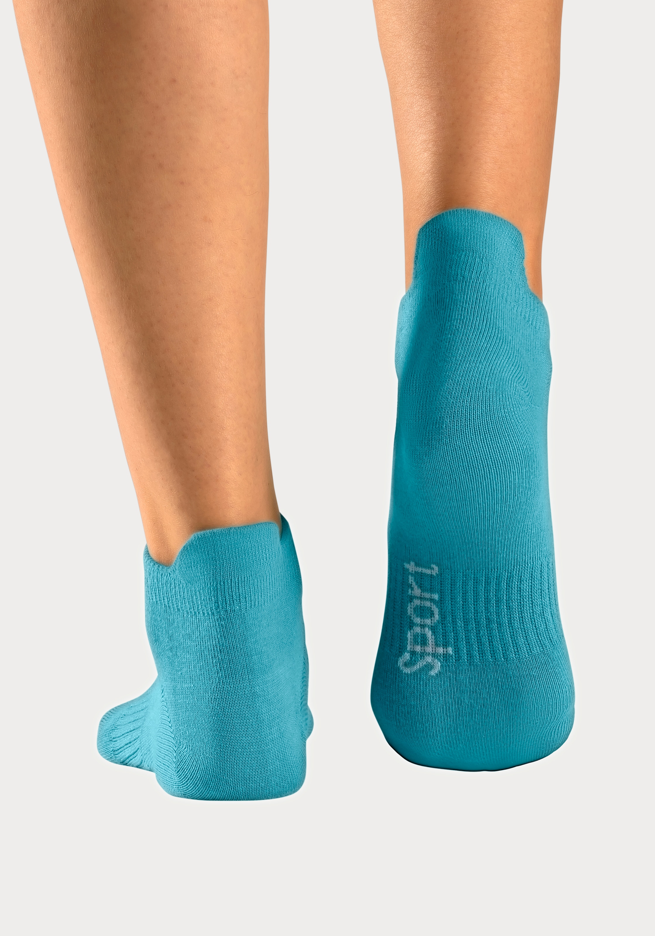 Bench. Sneakersocken, (Packung, 6 Paar), mit feiner Mesh Konstruktion und Mittelfußgummi