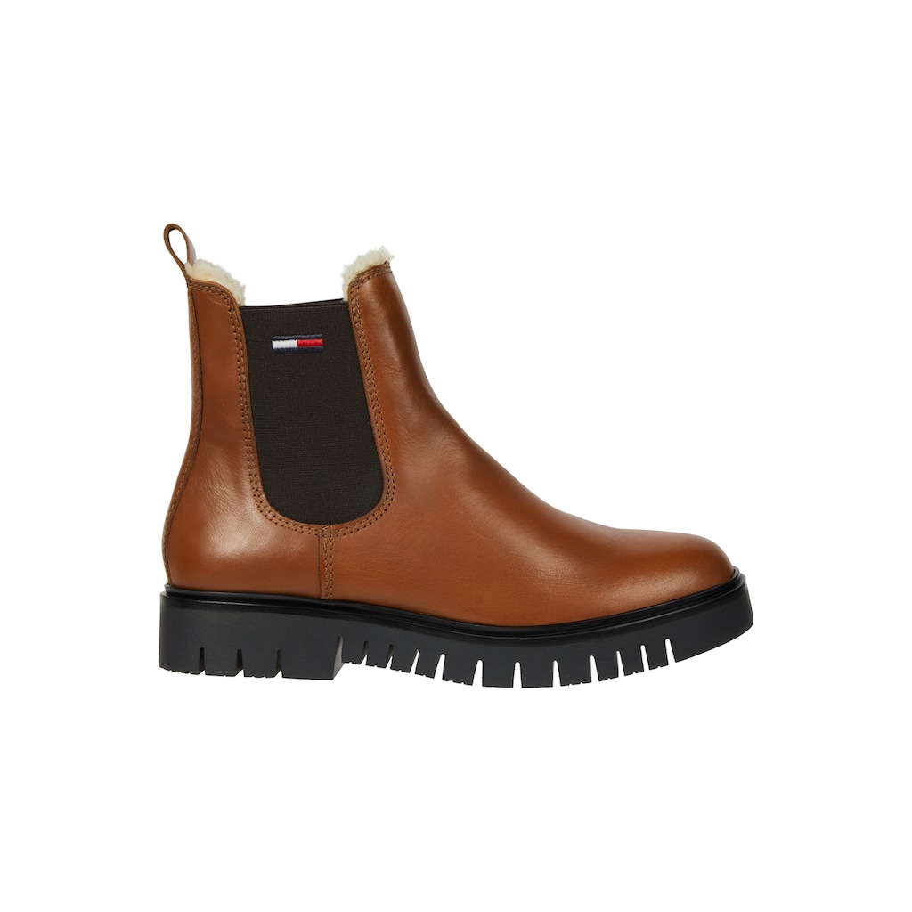 Tommy Jeans Winterboots »WARMLINED CHELSEA BOOT«, mit Profilsohle
