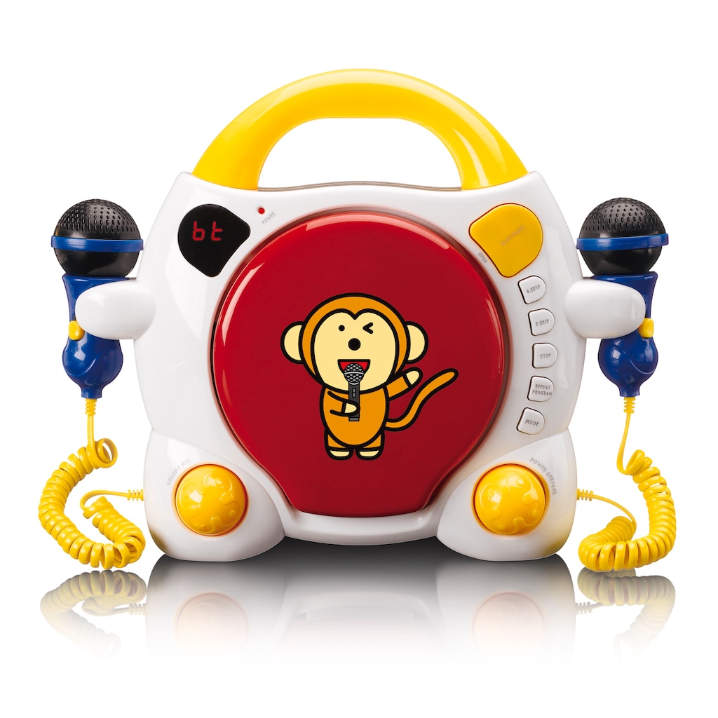 Lenco CD-Player »KCD-011KIDS Tragbarer Kinder Karaoke CD-Player mit Bluetooth«, Bluetooth