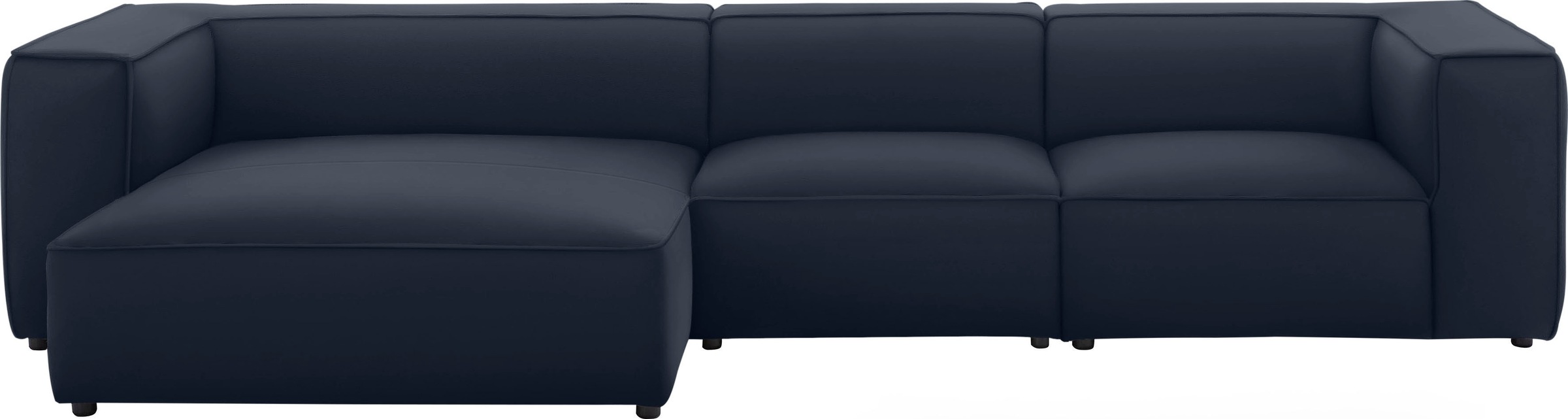 W.SCHILLIG Ecksofa »around-the-block«, mit eleganter Biese, mit Federkern, günstig online kaufen