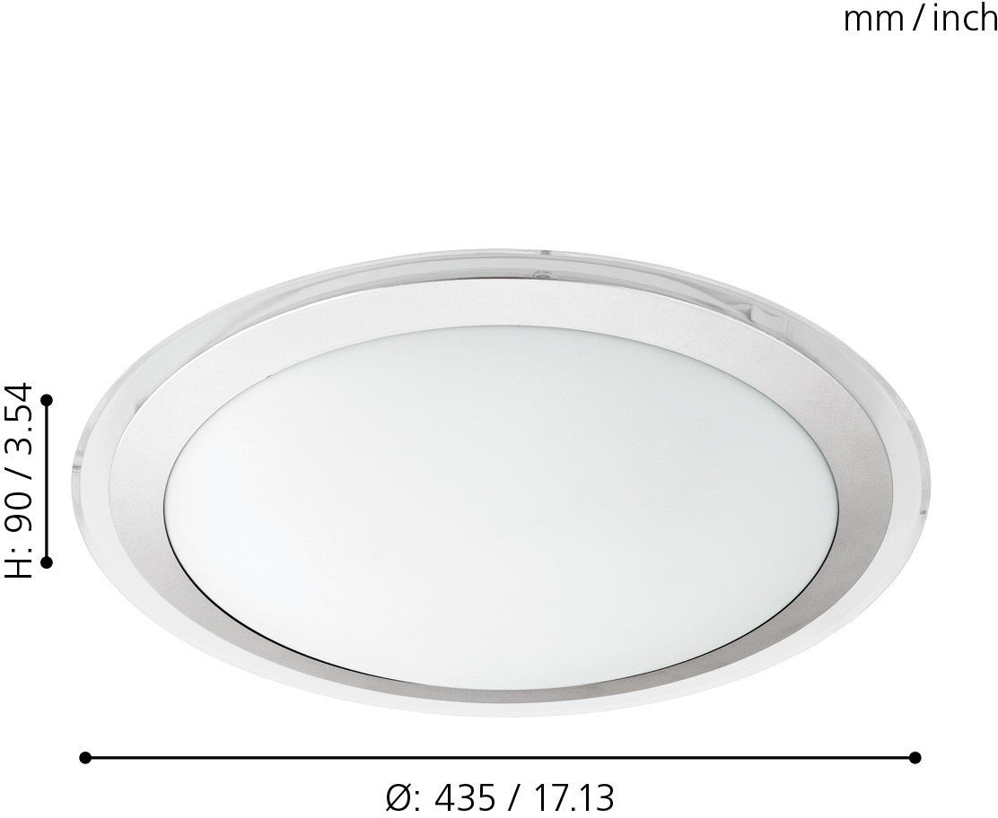 EGLO Deckenleuchte »COMPETA 1«, 1 flammig, Leuchtmittel LED-Board   LED fes günstig online kaufen