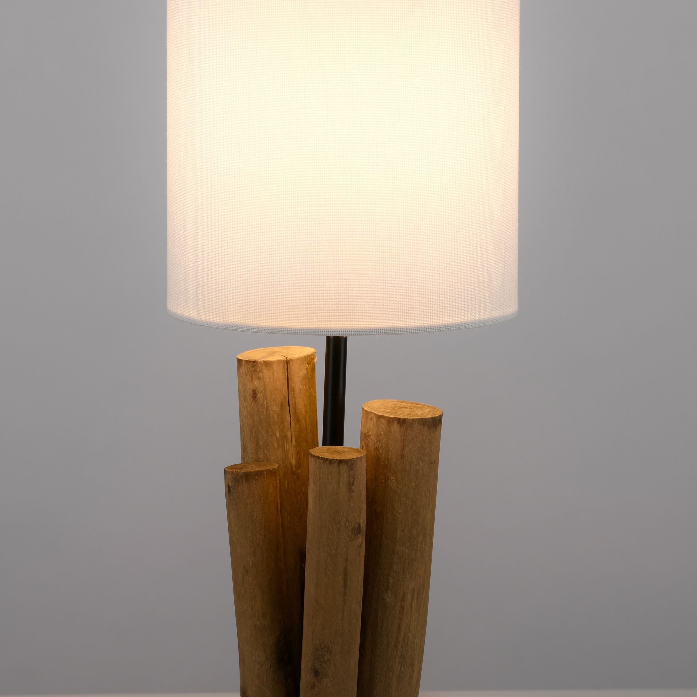 Tischleuchte - Style, Optik, affaire »Horgau«, Schnurschalter, 1 Tischlampe online Holz flammig-flammig, Vintage Home bestellen