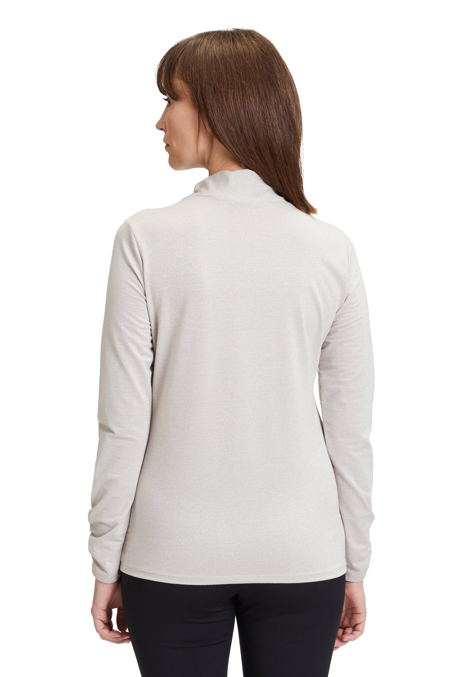 Betty Barclay Kurzarmshirt »Betty Barclay Leicht transparentes Shirt mit Raffung«, Material