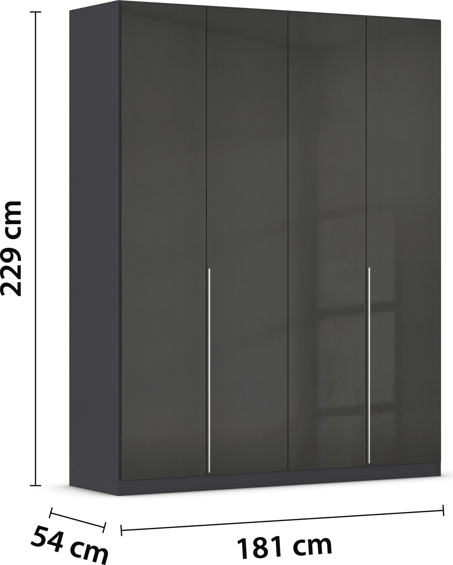 rauch Drehtürenschrank »Kleiderschrank Schrank Garderobe AGORDO TOPSELLER Schlafzimmer«, (in zwei Griff-Farben mit Dekor- oder Hochglanzfront), durchdachte Innenausstattung, in 6 Breiten und 2 Höhen MADE IN GERMANY