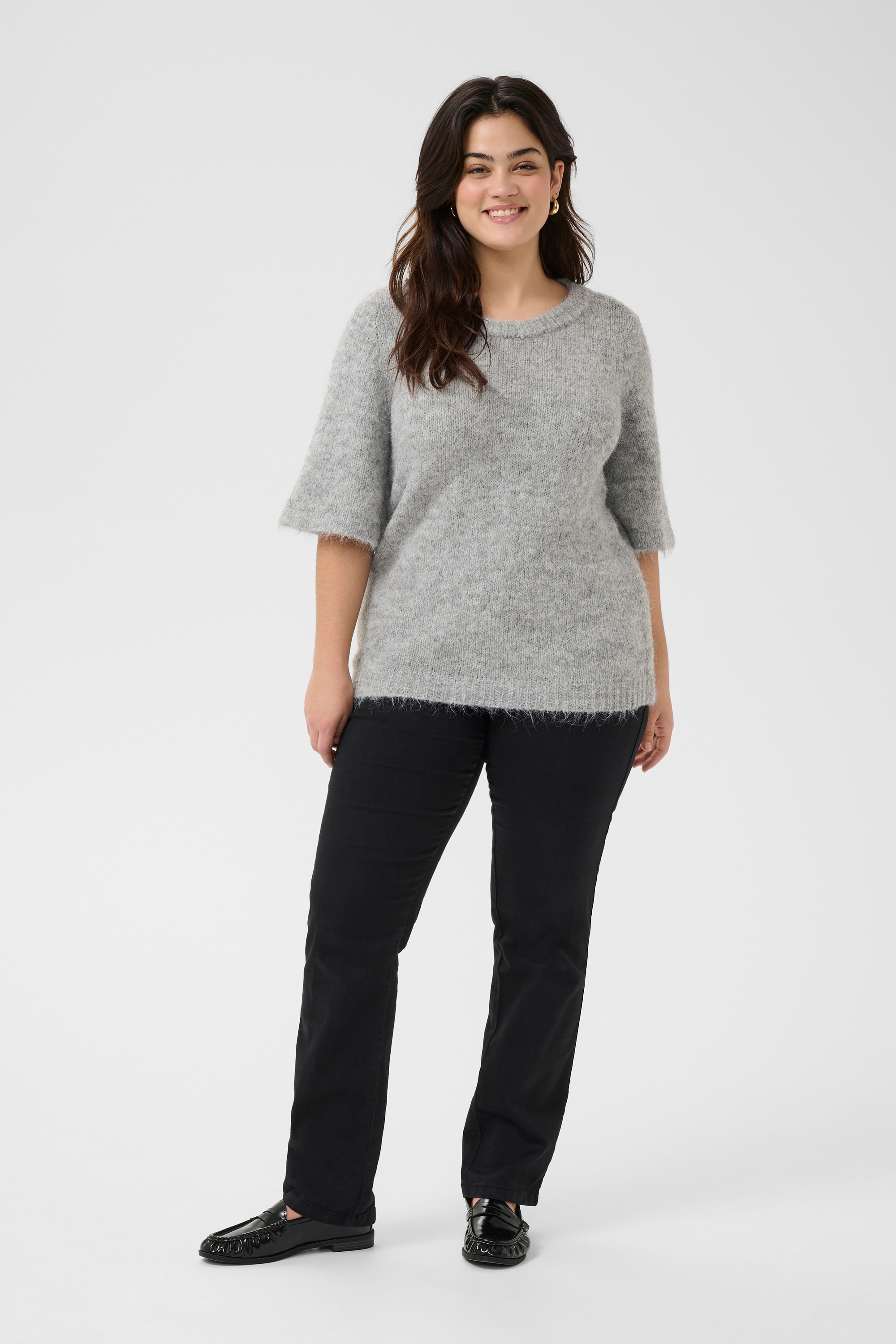 KAFFE Curve Strickpullover »Damen Strickpullover KCemilia«