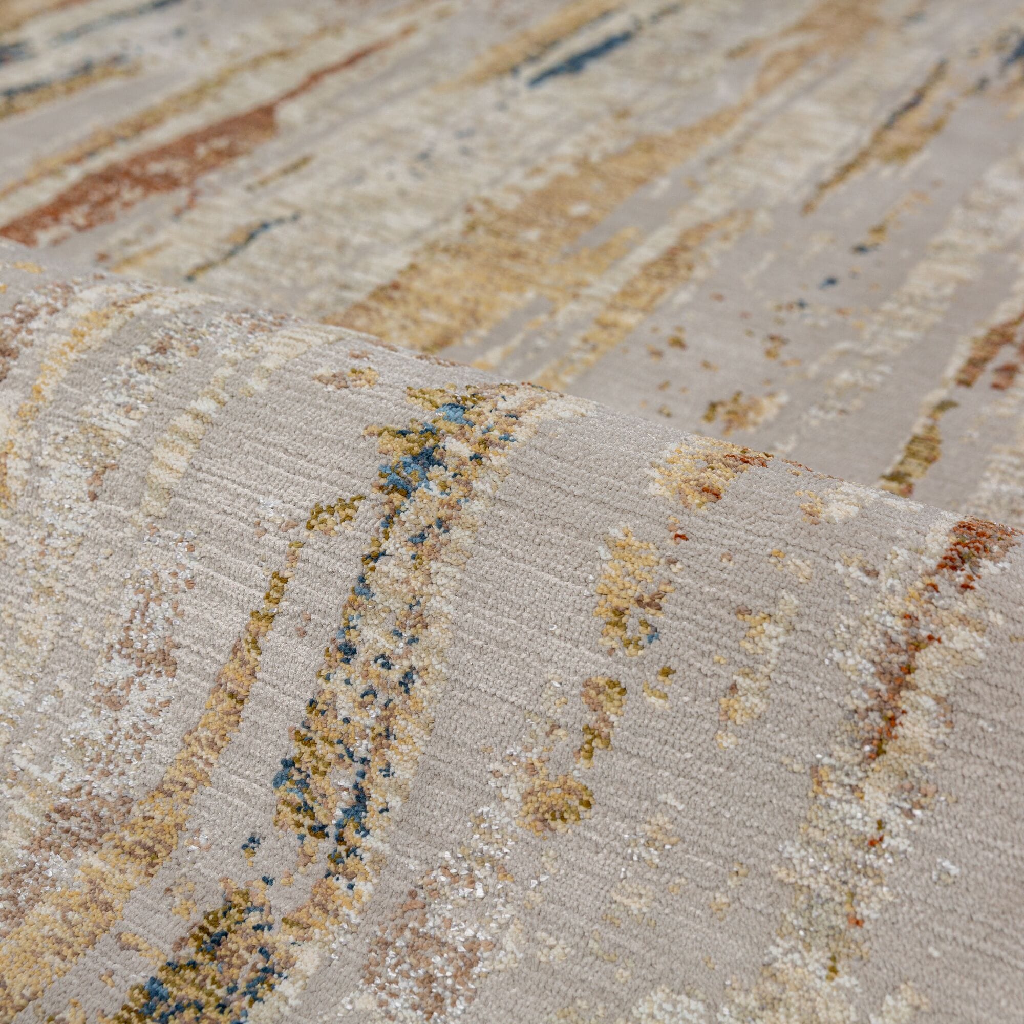 FLAIR RUGS Designteppich »DERIVA Abstrakter Teppich« rechteckig 7 mm Höhe Abstraktes Design mit dezentem Schimmer