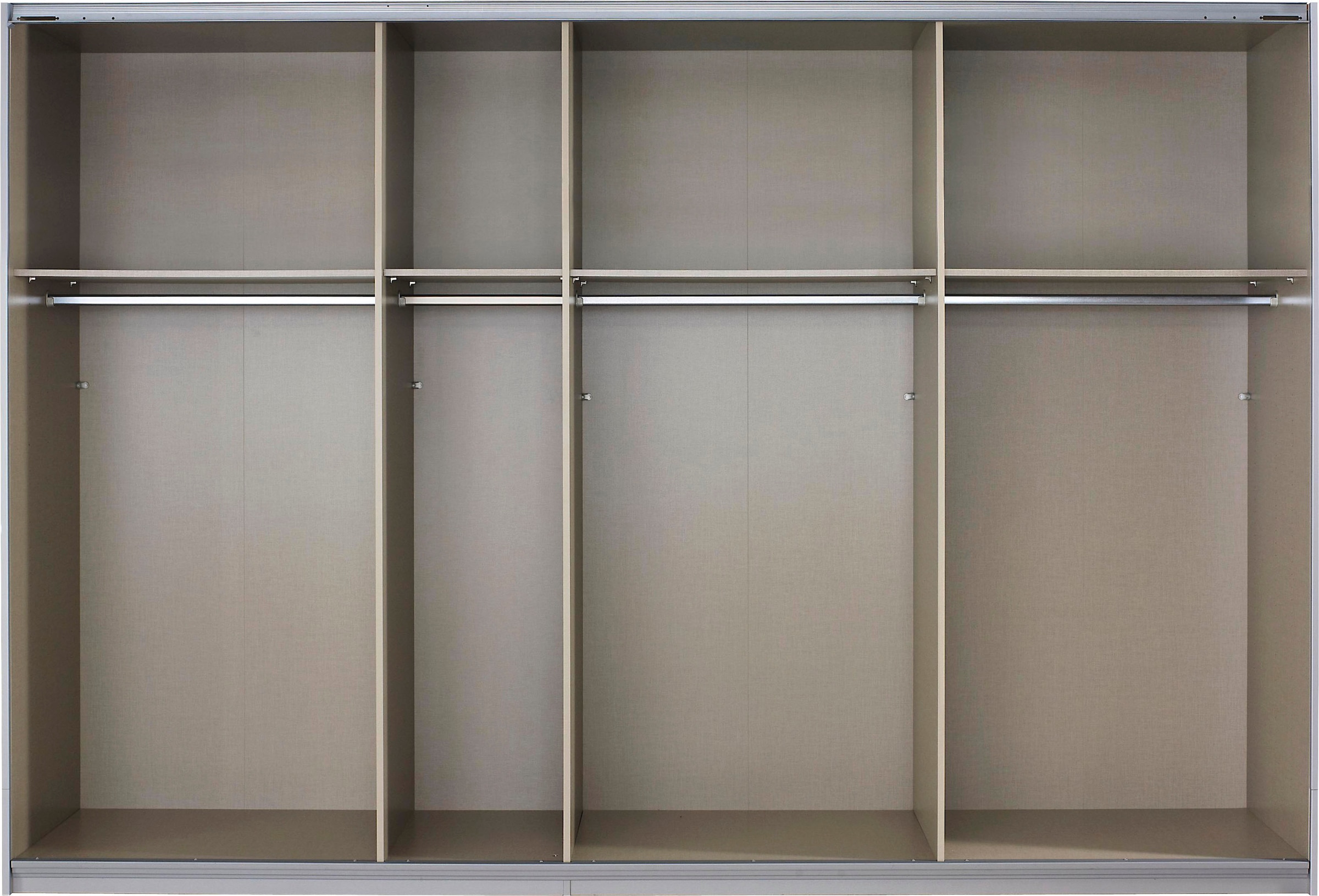 rauch Schwebetürenschrank »Quadra BESTSELLER Schrank Schlafzimmerschrank in vielen Breiten«, Kleiderschrank Garderobenschrank mit Glaselementen