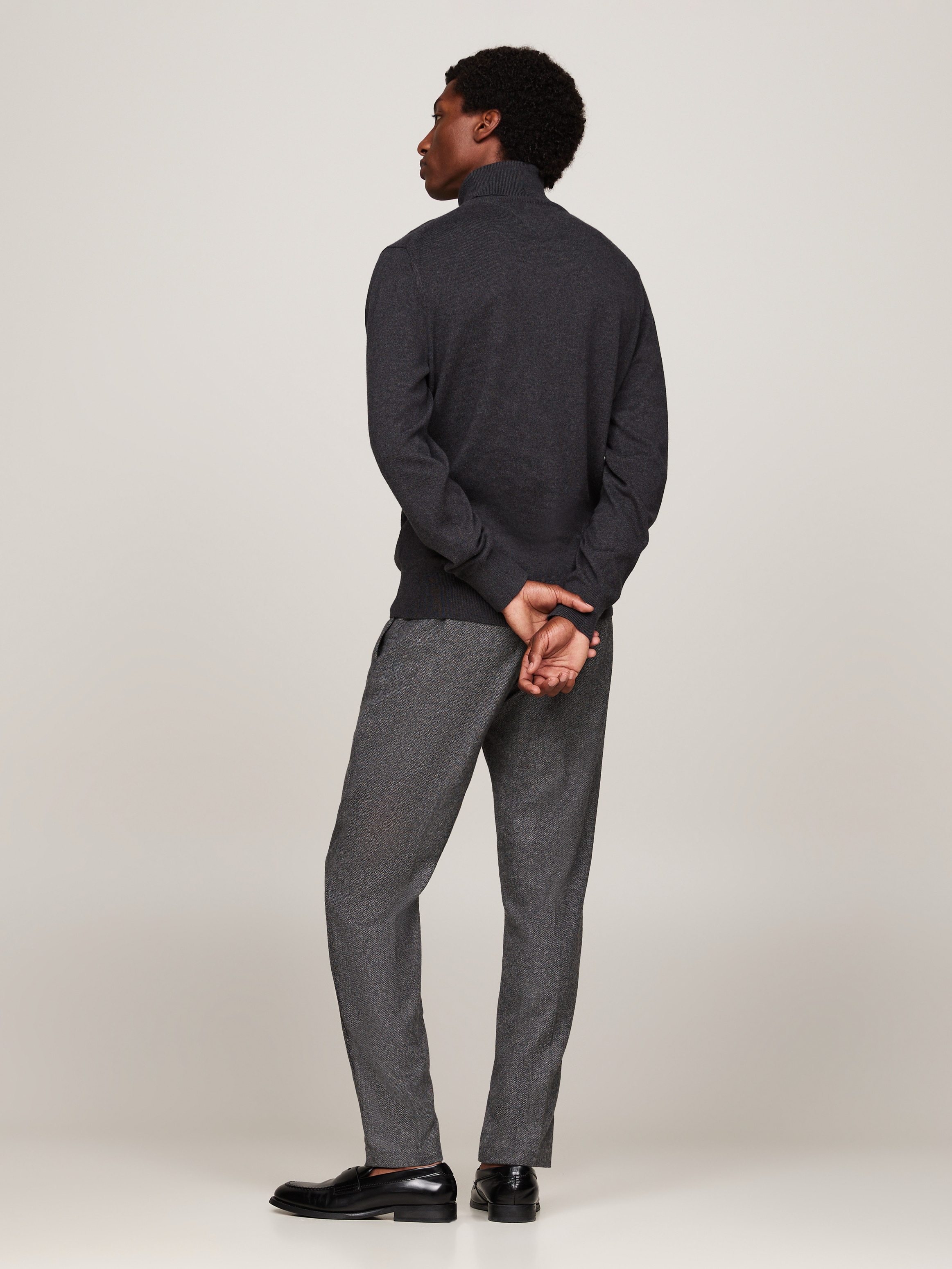 Tommy Hilfiger Rollkragenpullover »PIMA ORG CTN CASHMERE ROLL NECK«