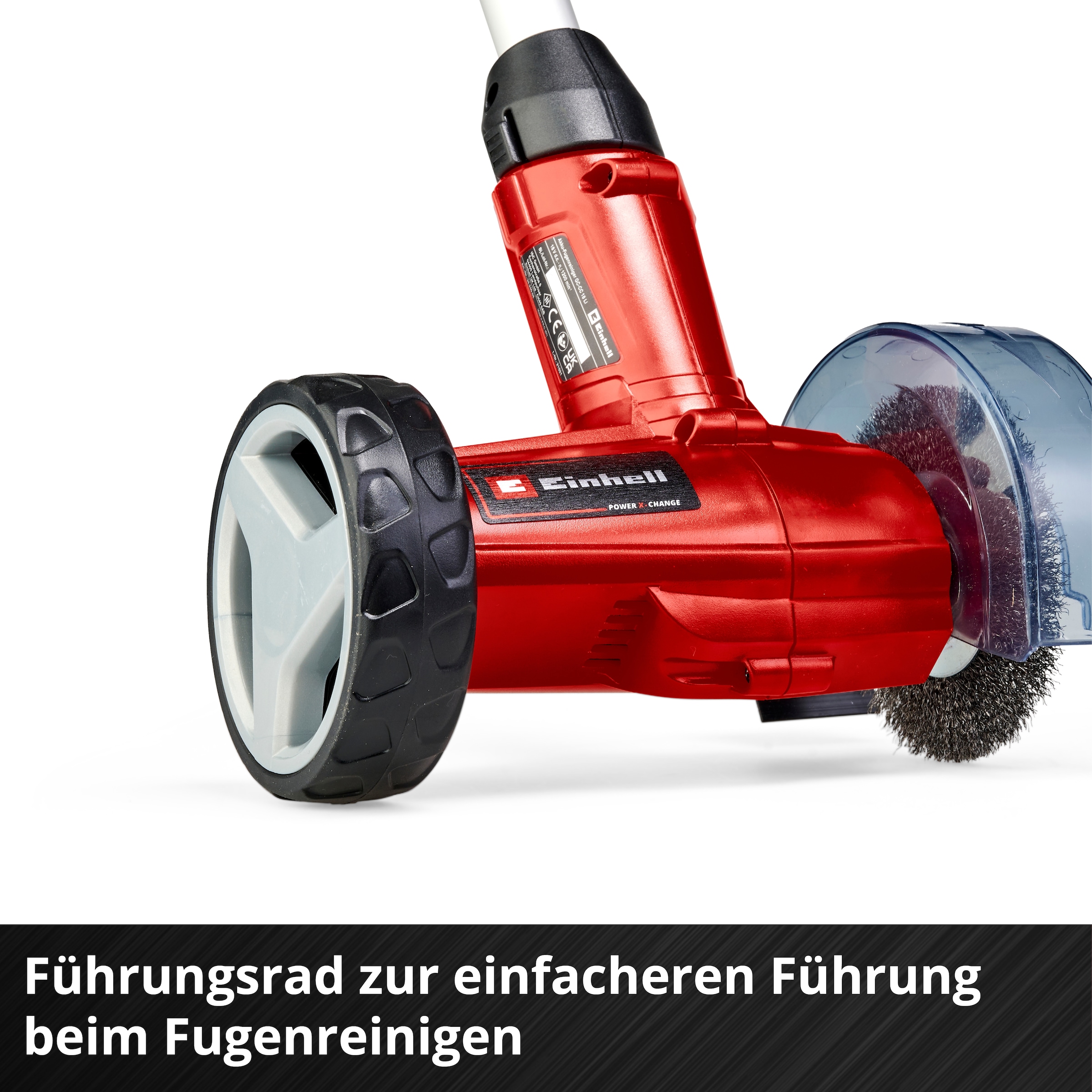 Einhell Akku-Fugenbürste »GC-CC 18 Li Kit«, inkl. Akku 18V/2,0 Ah, Ladegerät, Stahl- und Nylonbürste
