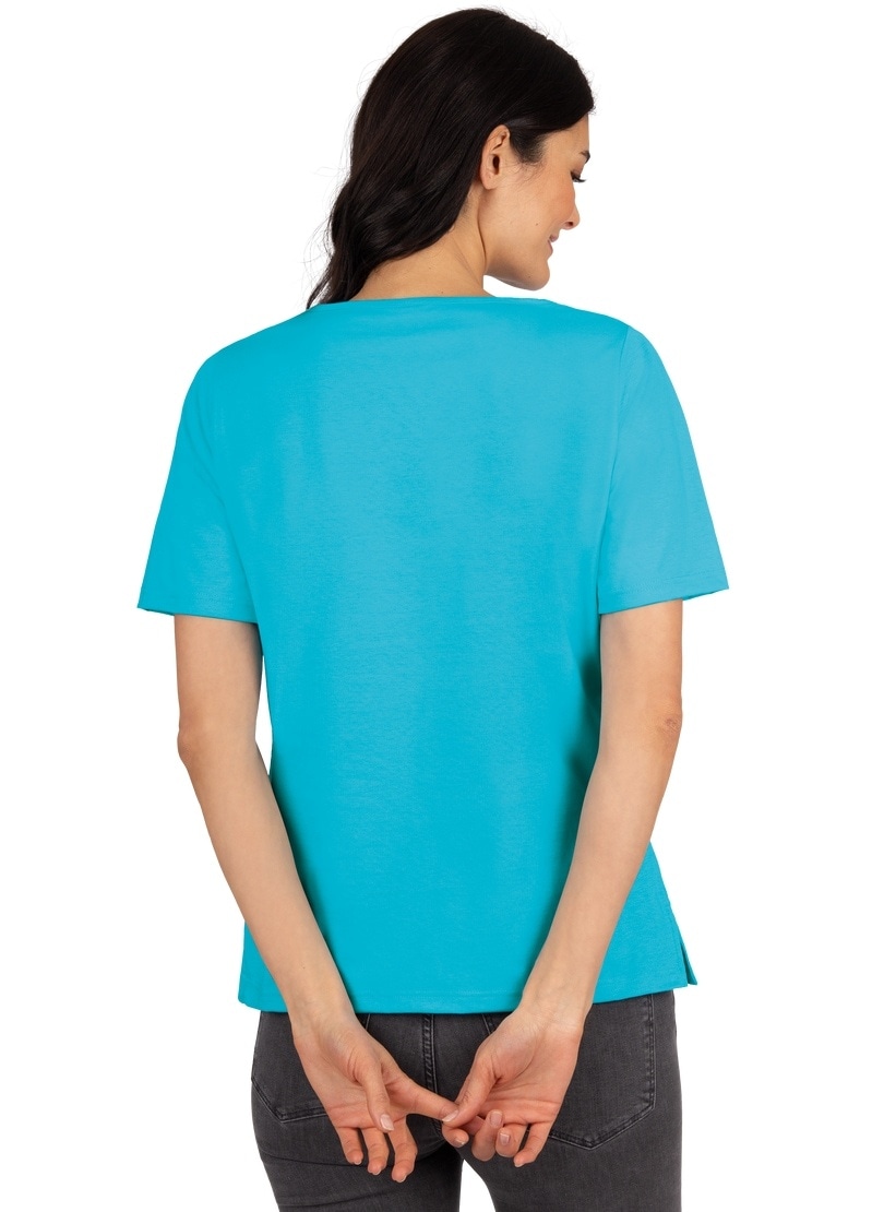 Trigema T-Shirt »TRIGEMA T-Shirt DELUXE online bestellen mit Baumwolle Kristallsteinen«