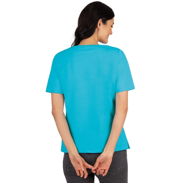 Trigema T-Shirt »TRIGEMA T-Shirt DELUXE Baumwolle mit Kristallsteinen«  online bestellen