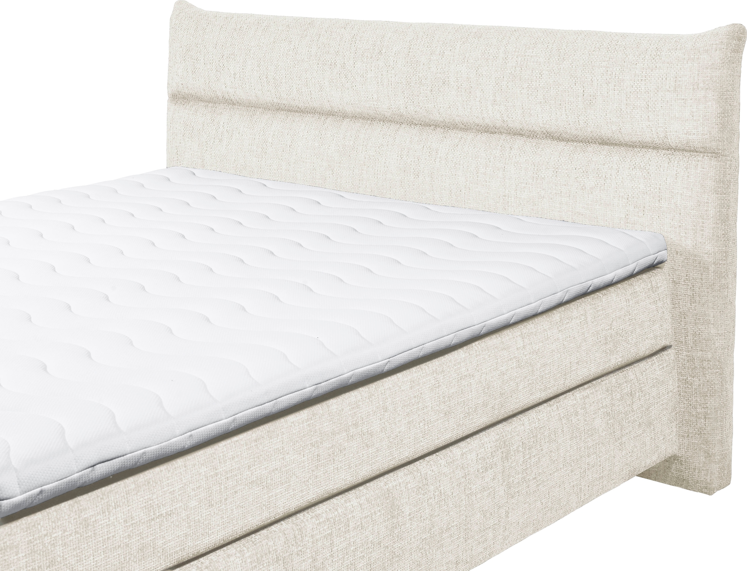 ED EXCITING DESIGN Boxspringbett »Zandvoort«, mit Wendematratze, 180x200cm