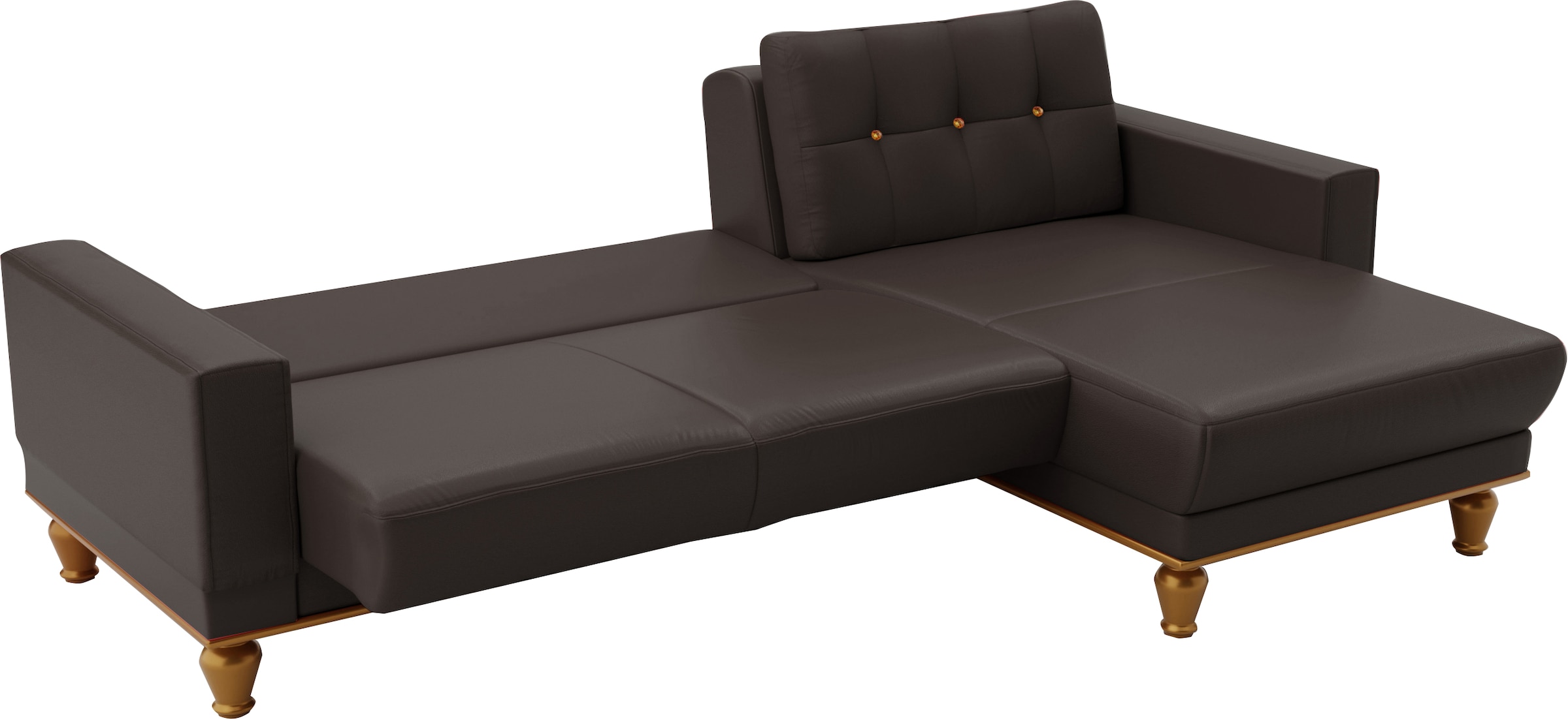 sit&more Ecksofa »Orient 5 L-Form«, mit Strass-Stein, wahlweise mit Bettfunktion und Bettkasten