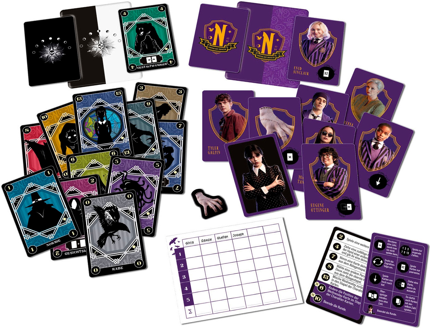 HUCH! Spiel »Wednesday - Kreaturen und Ausgestoßene«