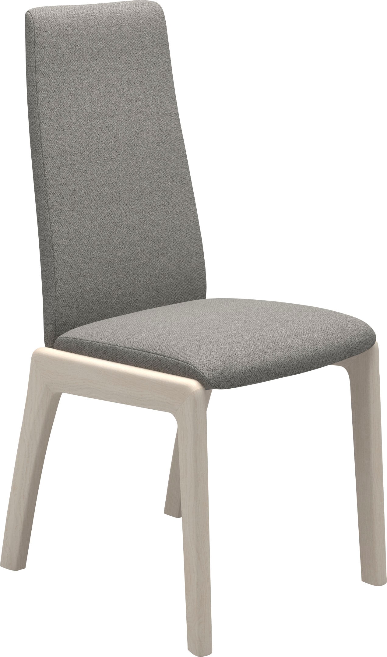 Stressless® Polsterstuhl »Laurel«, ROHLEDER Stoff Q2 FARON, High Back, Größe M, mit abgerundeten Beinen in Eiche gekalkt
