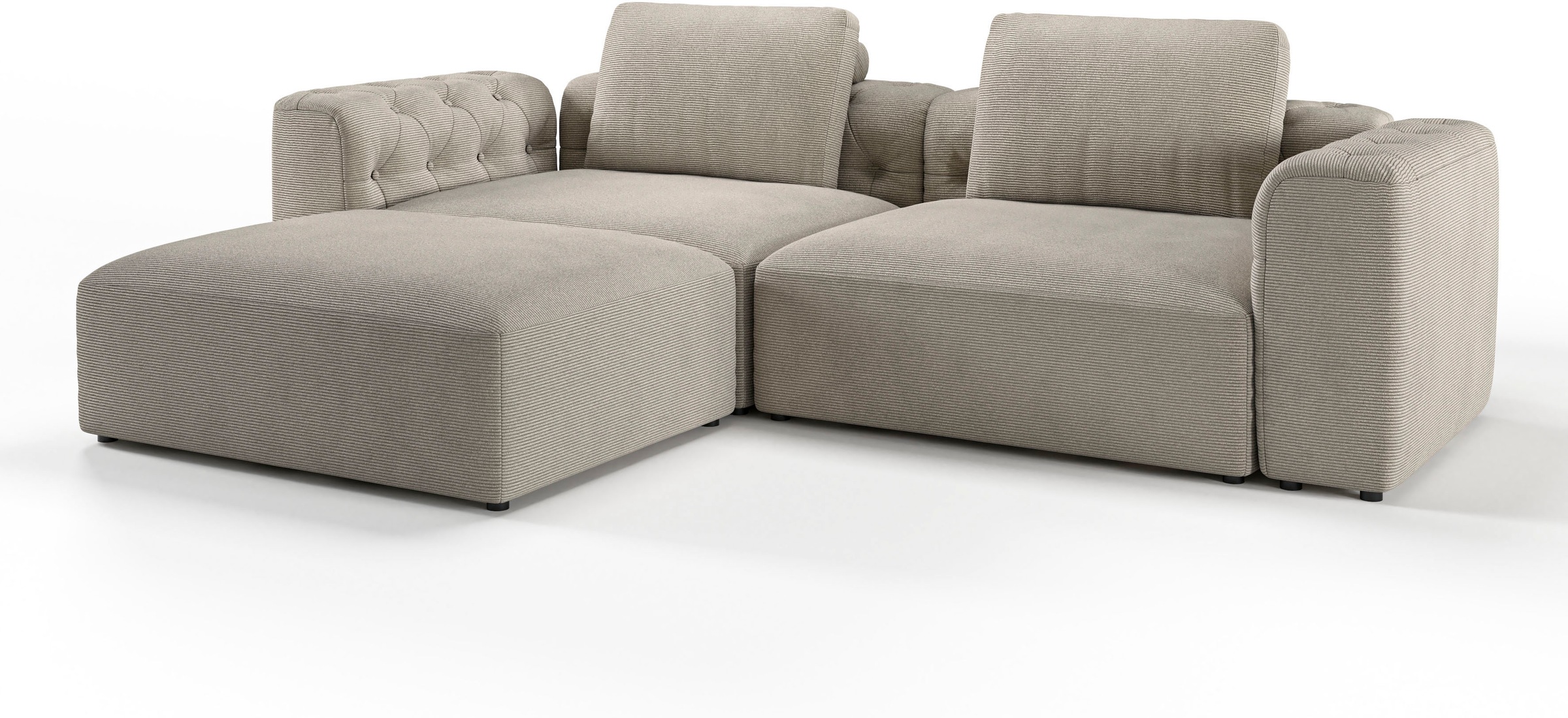 RAUM.ID Ecksofa »Cushid L-Form«, Modulset, bestehend aus 3 Teilen