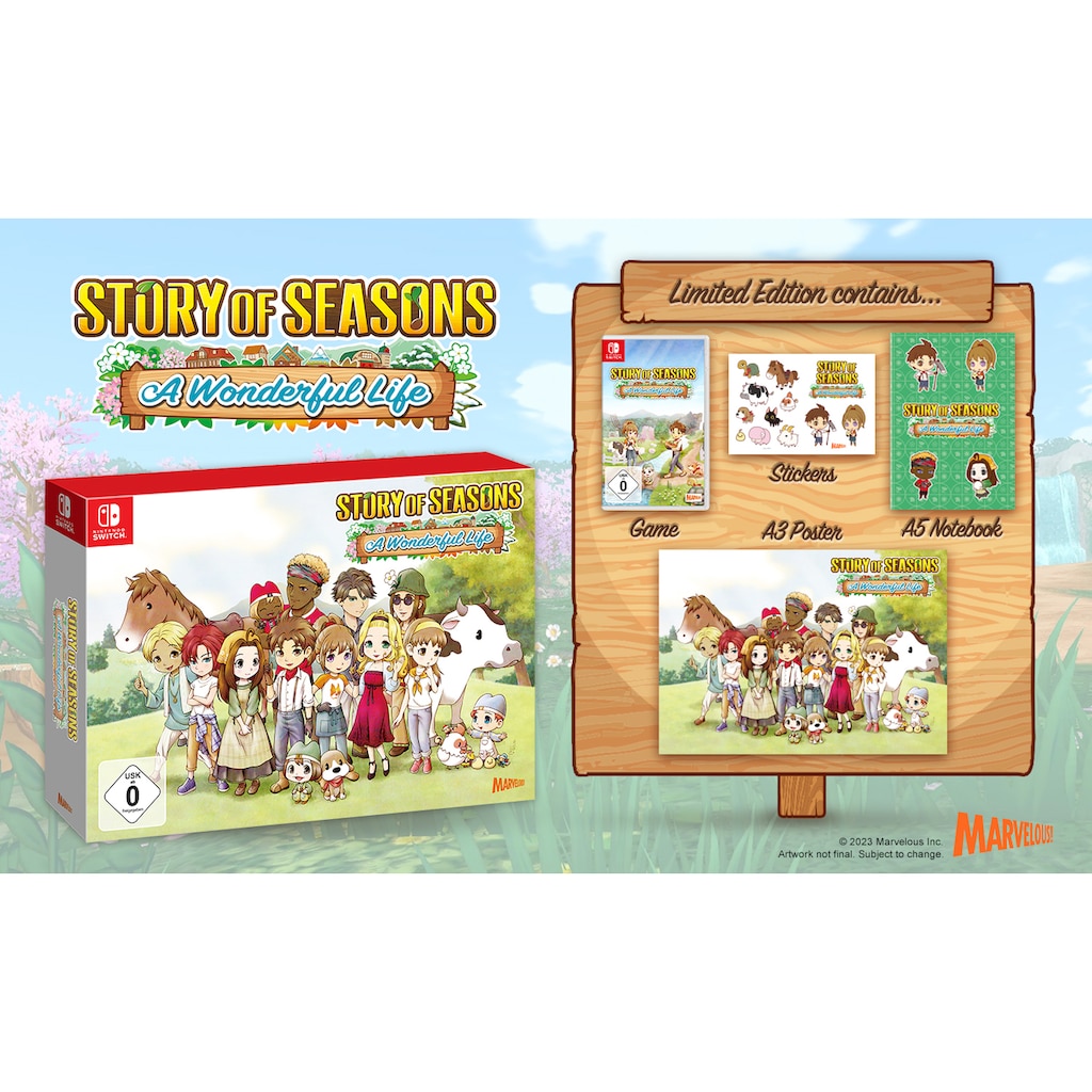 Marvelous Games Spielesoftware »Story of Seasons: A Wonderful Life Limited Edition«, Nintendo Switch