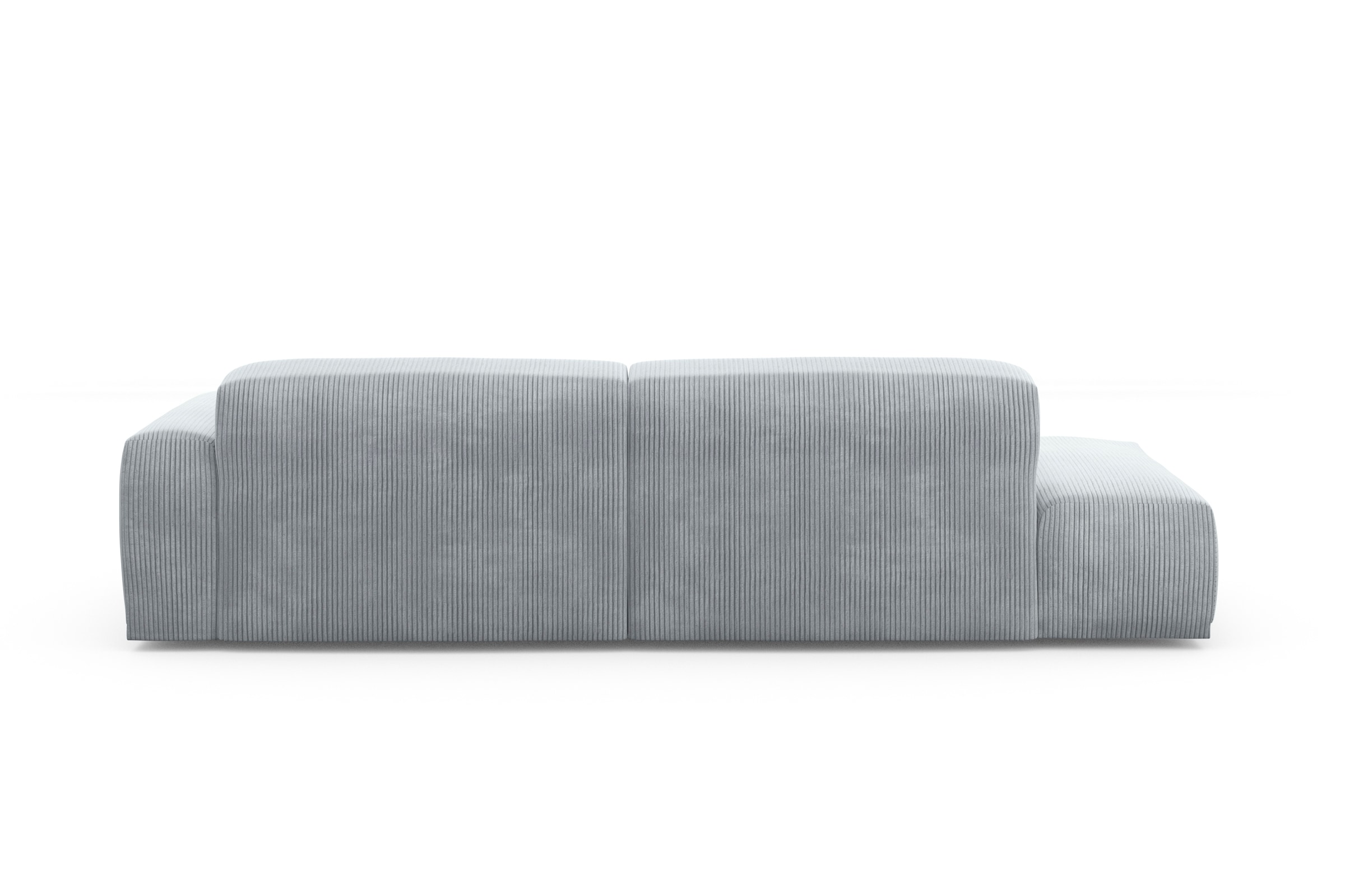 TRENDMANUFAKTUR Ecksofa Braga, aus 2 Teilen, moderner Cord-Stoff