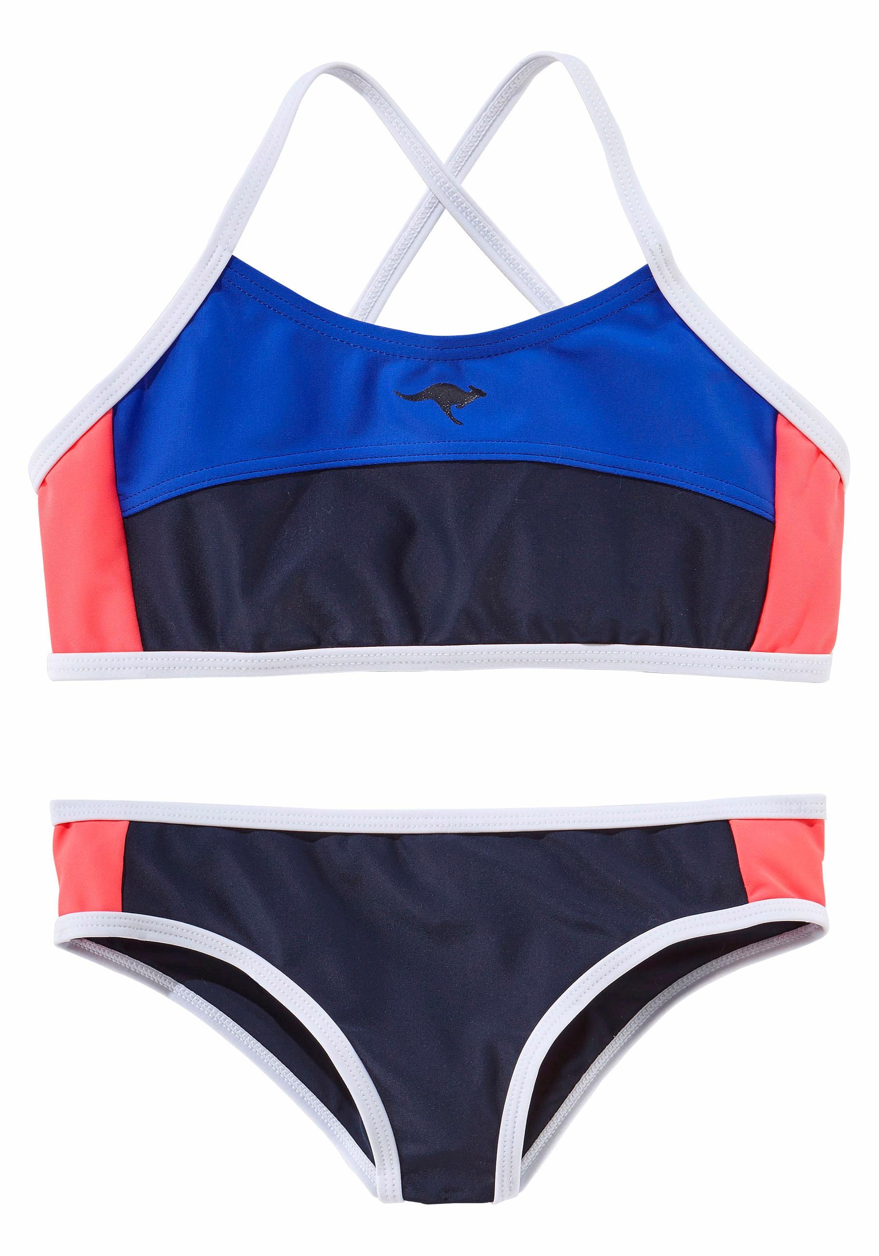 KangaROOS Bustier-Bikini, im bestellen Look jetzt sportlichen