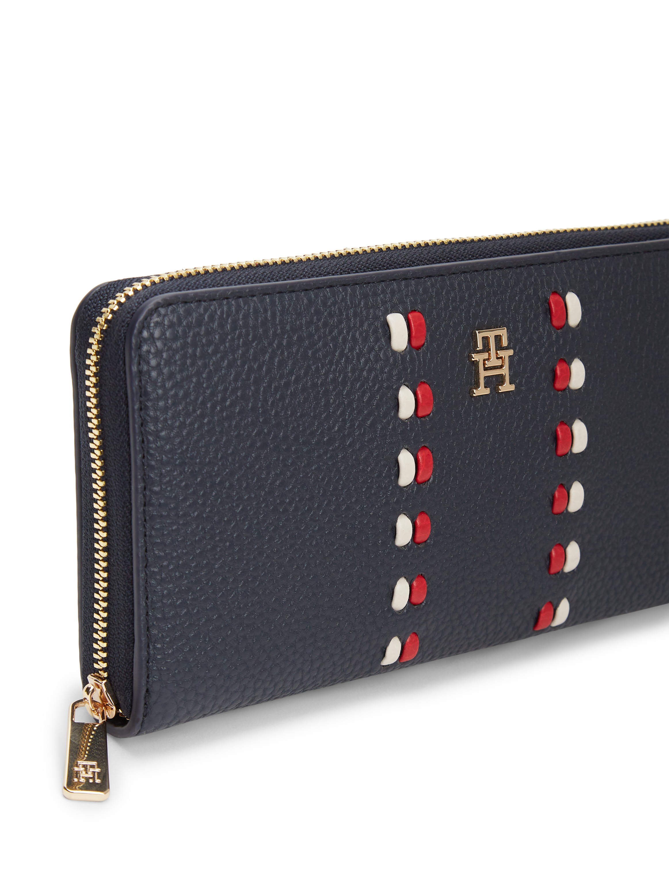 Tommy Hilfiger Geldbörse »TH ICON LRG ZA CORP« , Damen Geldbeutel, Portemonnaie mit farbigen Kontrast-Details